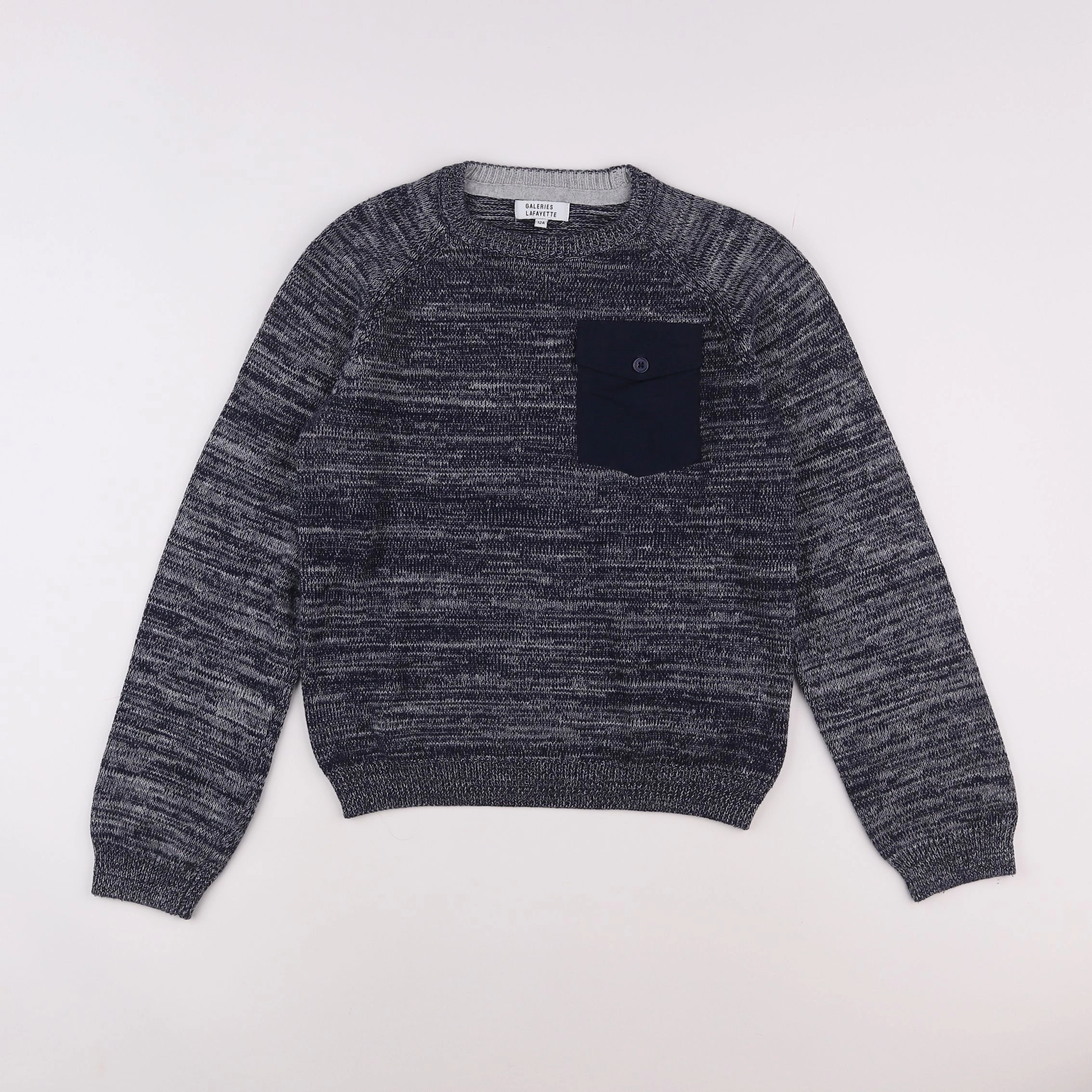 Galeries Lafayette - pull bleu - 12 ans