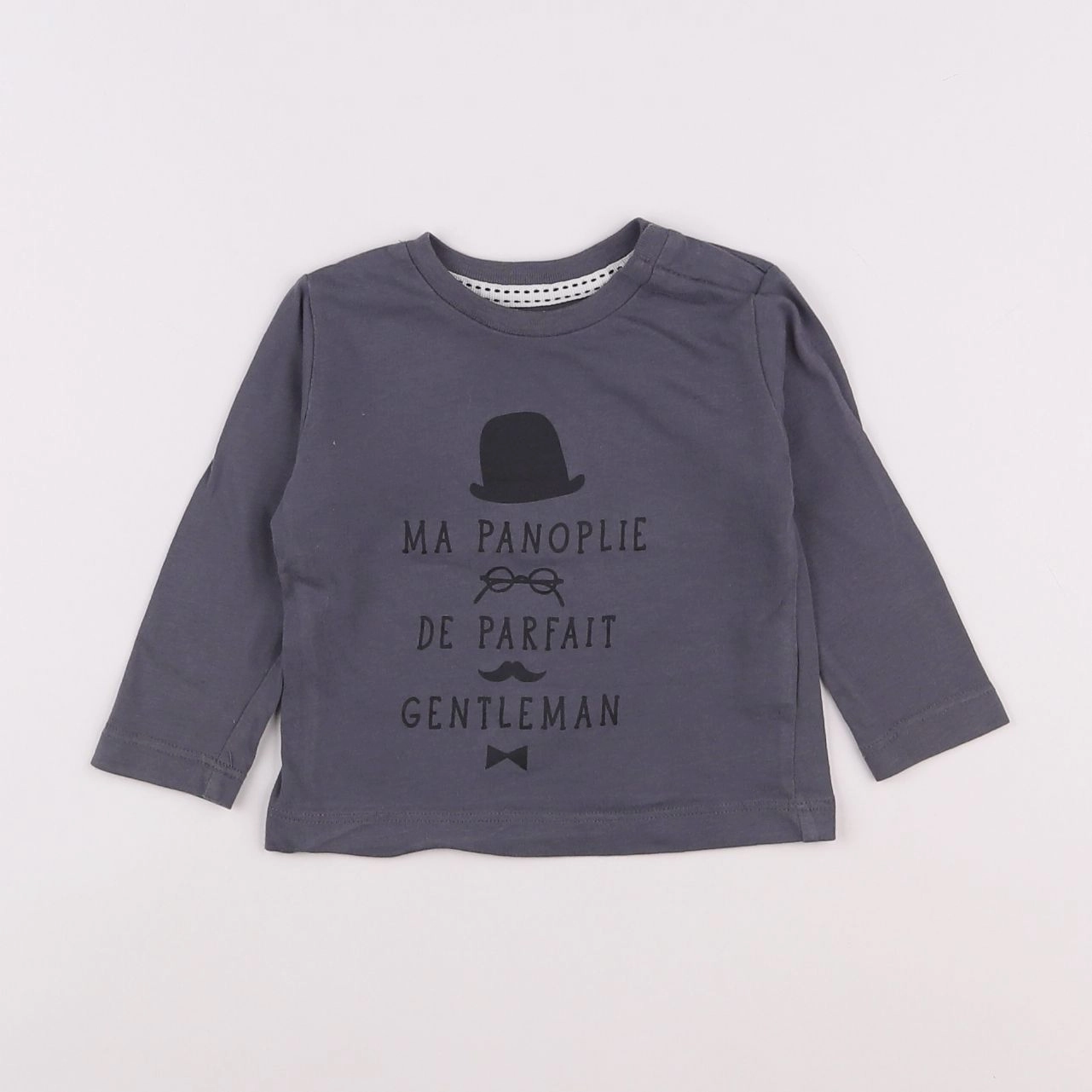 Boutchou - tee-shirt gris - 6 mois