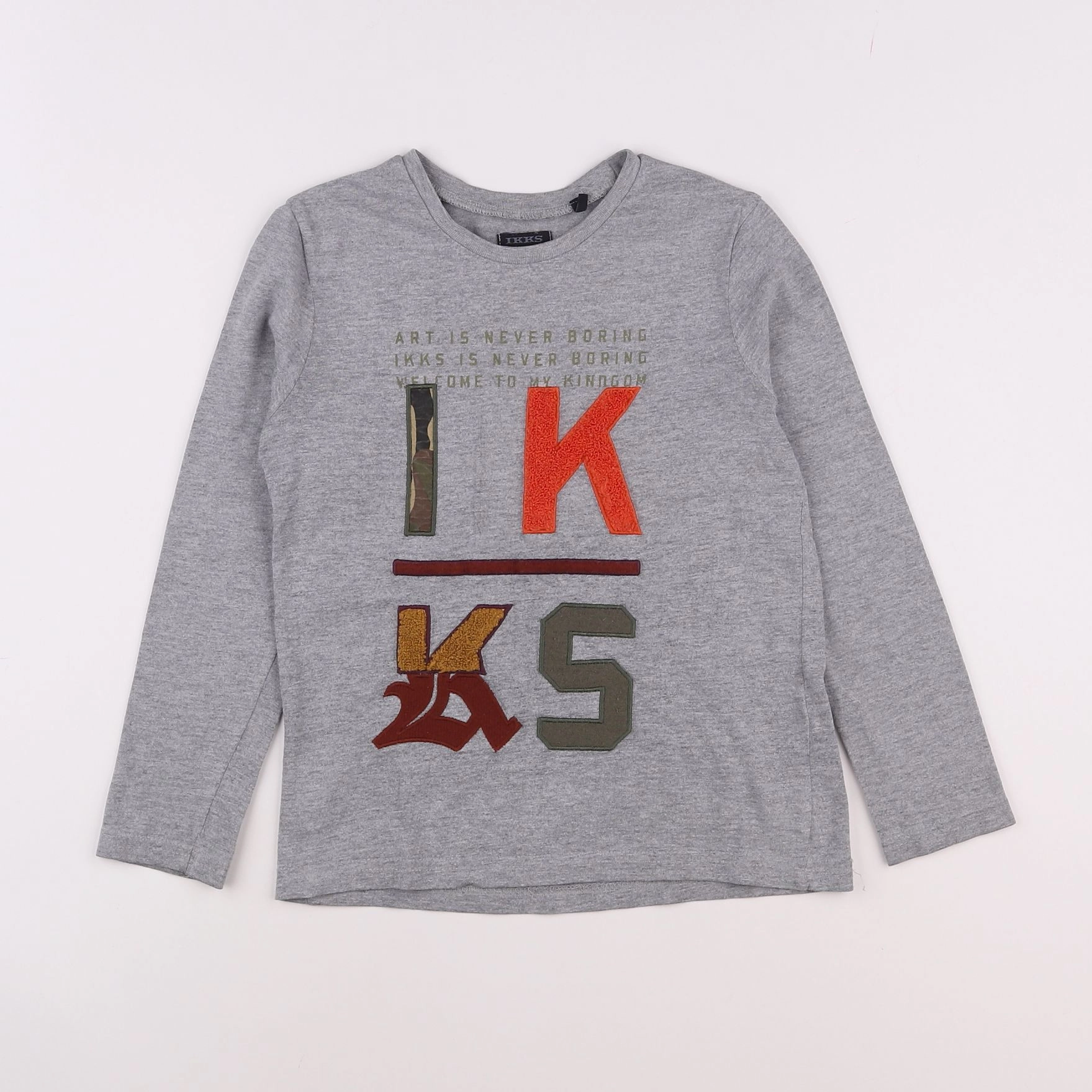 IKKS - tee-shirt gris - 6 ans