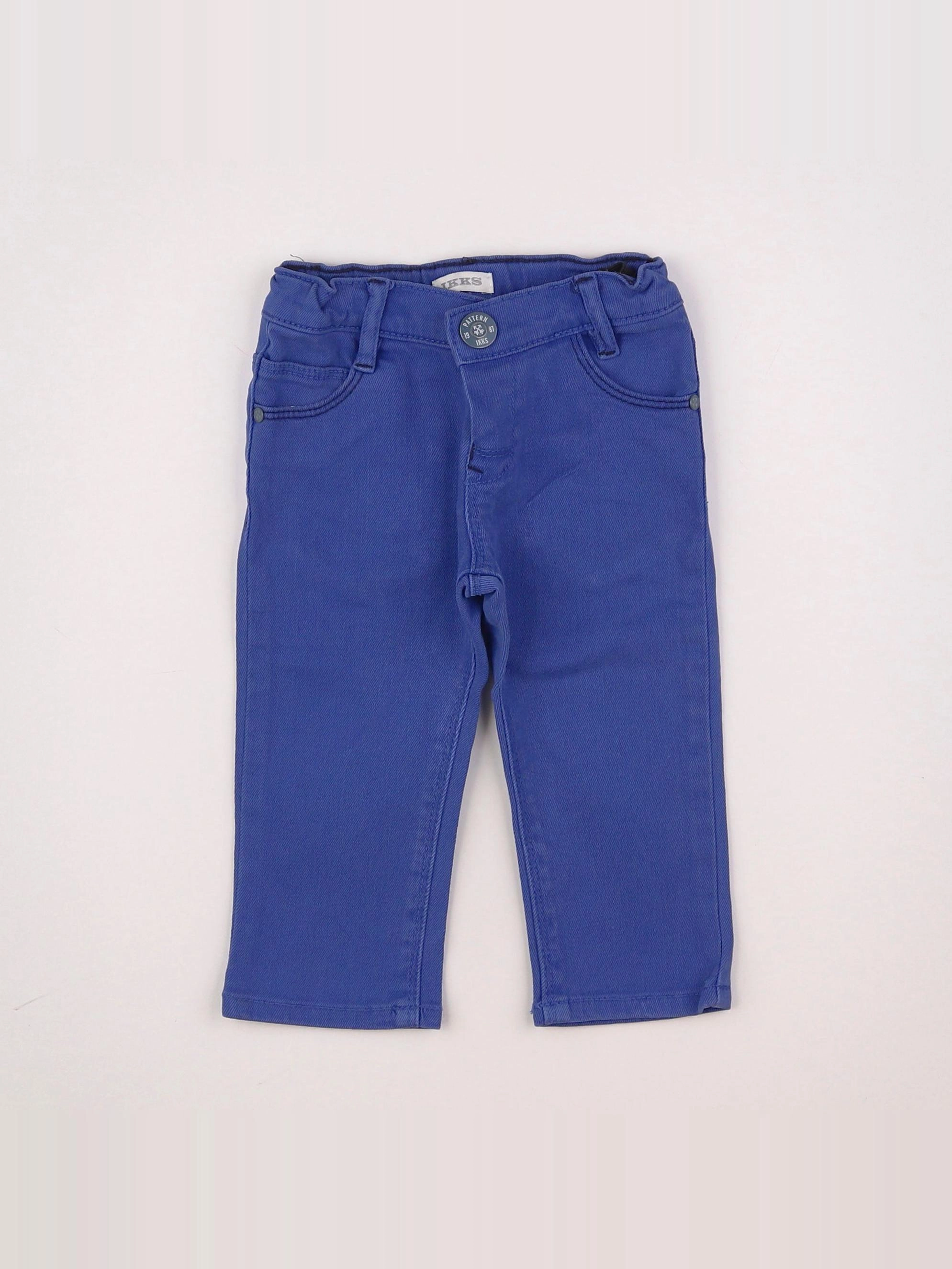 IKKS - pantalon bleu - 12 mois