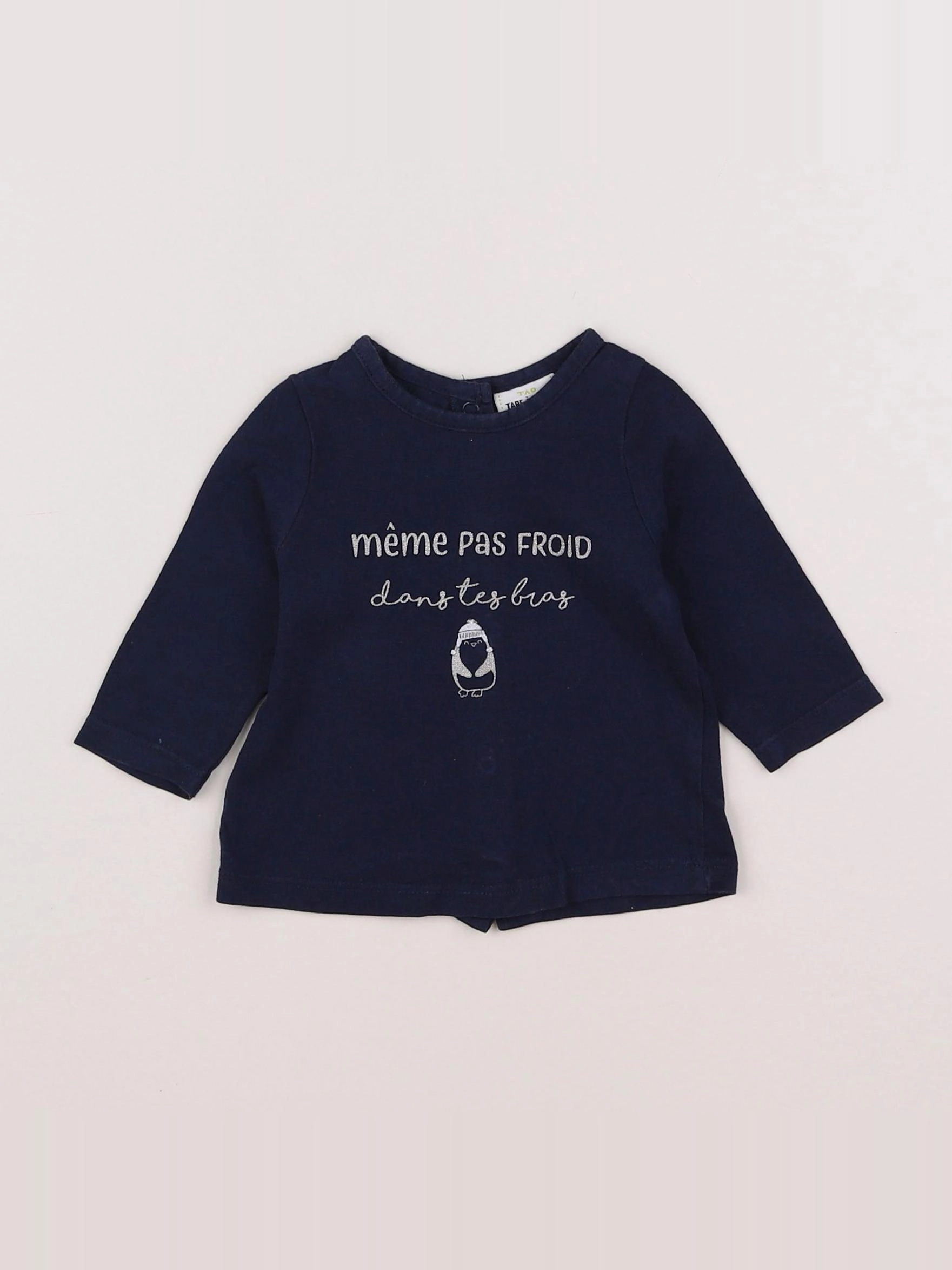 Tape à l'oeil - tee-shirt bleu - 3 mois