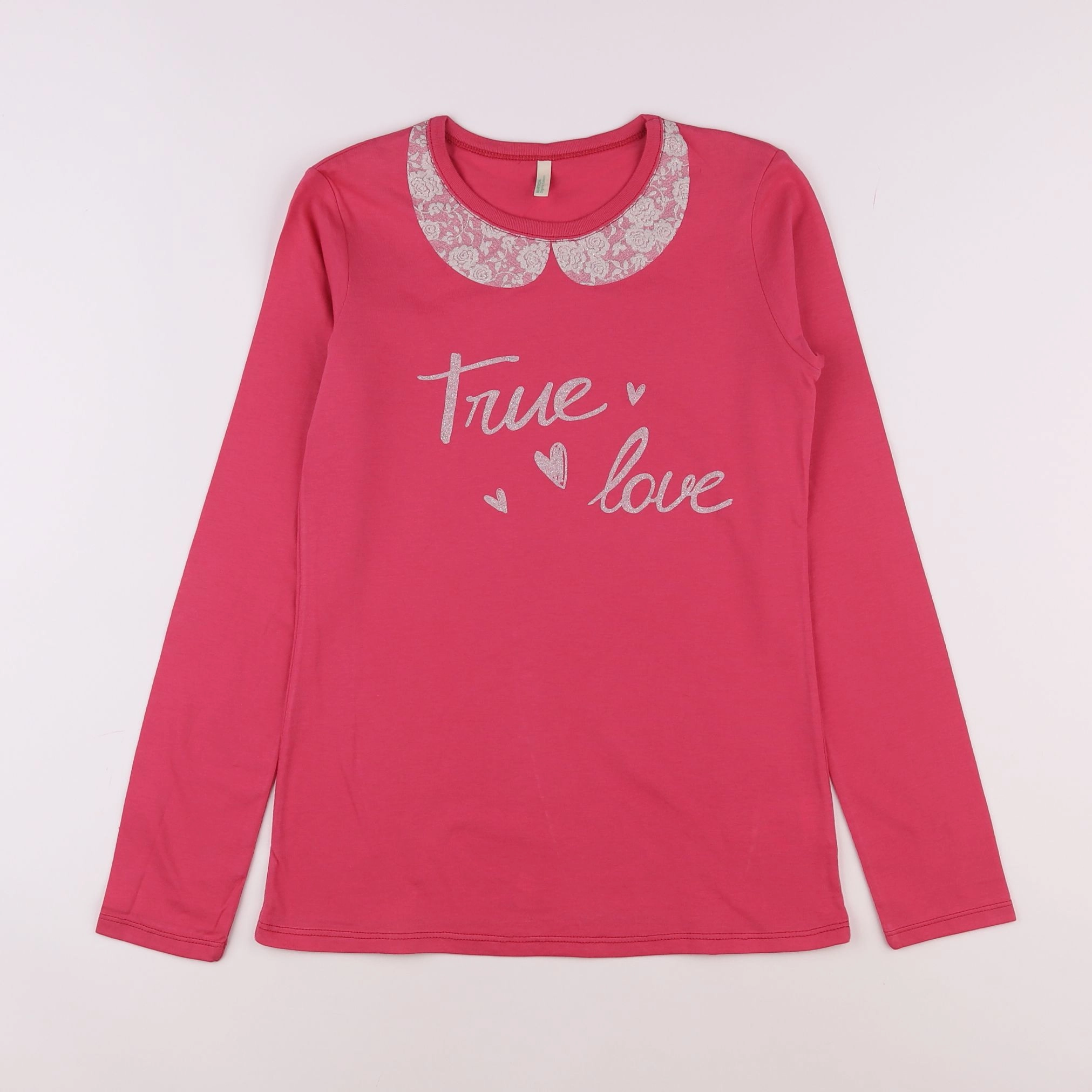 Benetton - tee-shirt rose - 8/9 ans