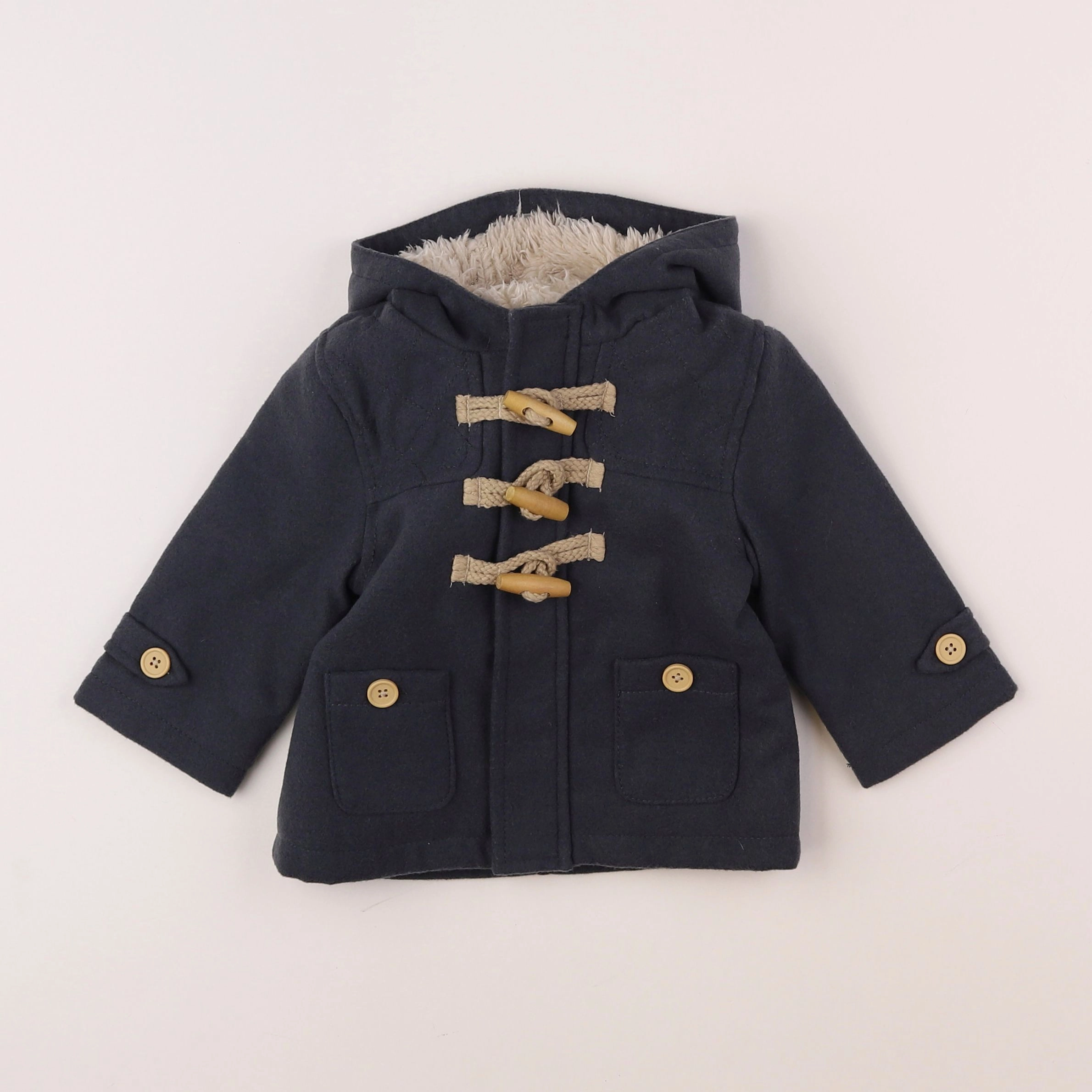 La Redoute - manteau bleu - 6 mois