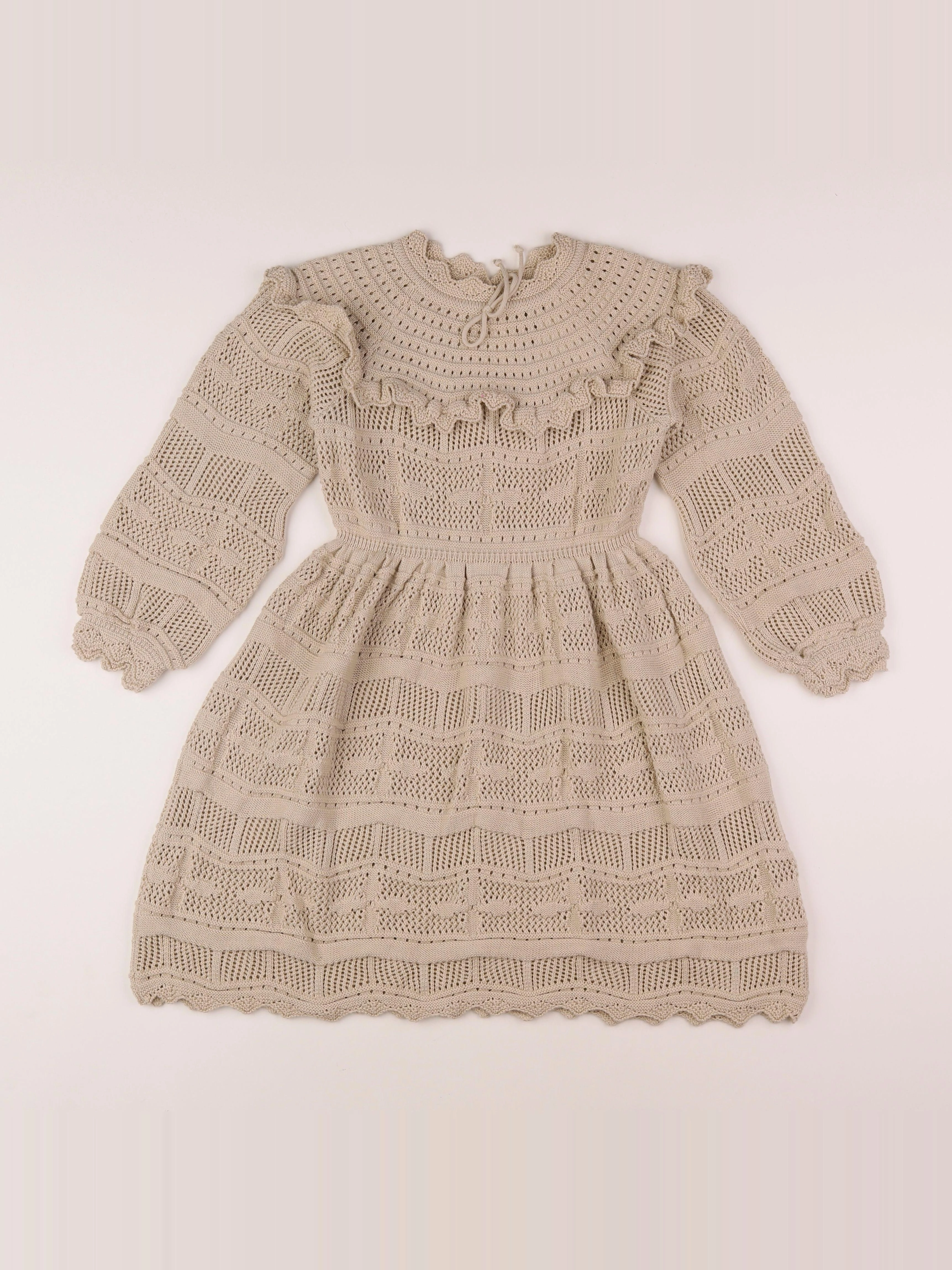 Bebe organic - robe beige - 6 ans