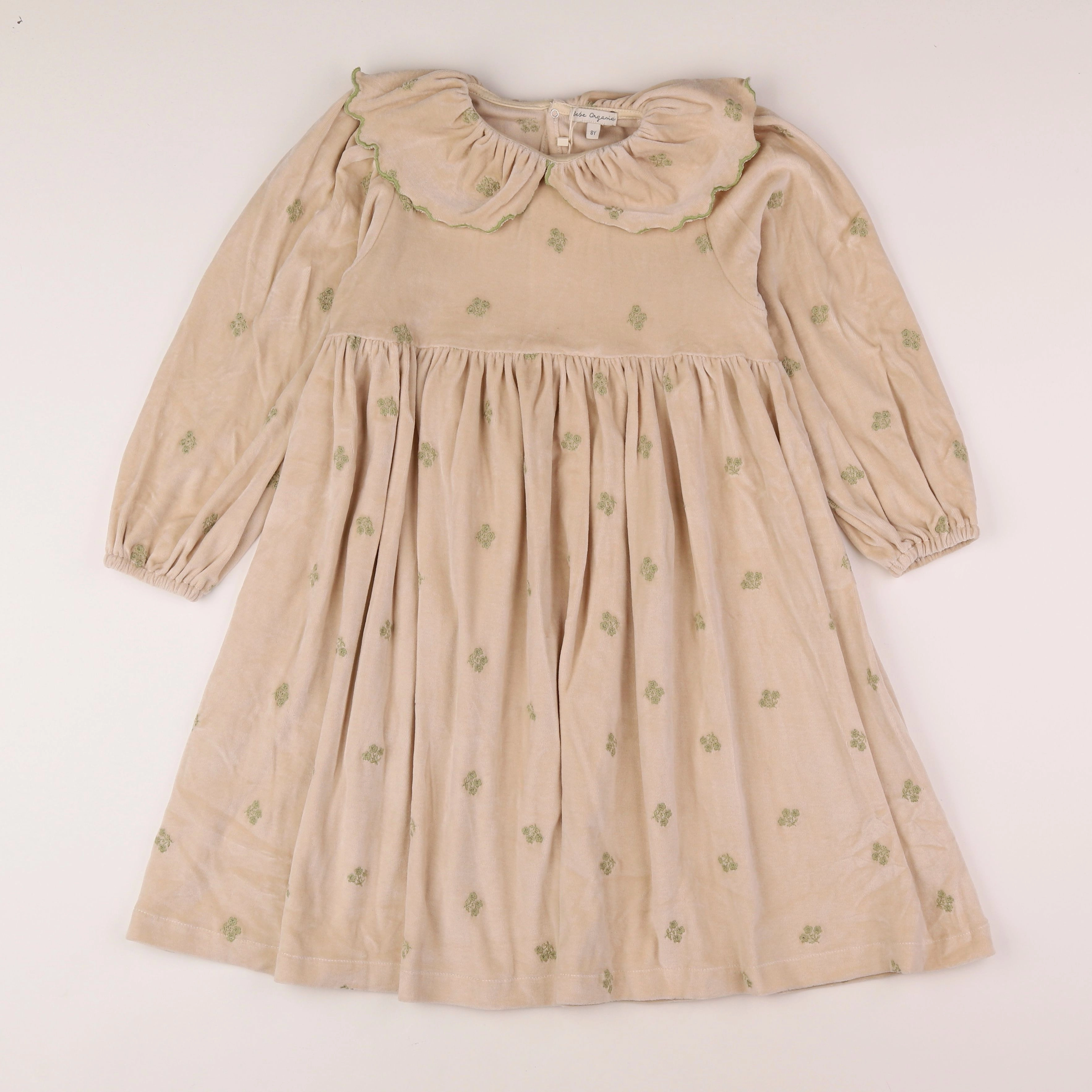 Bebe organic - robe beige - 8 ans