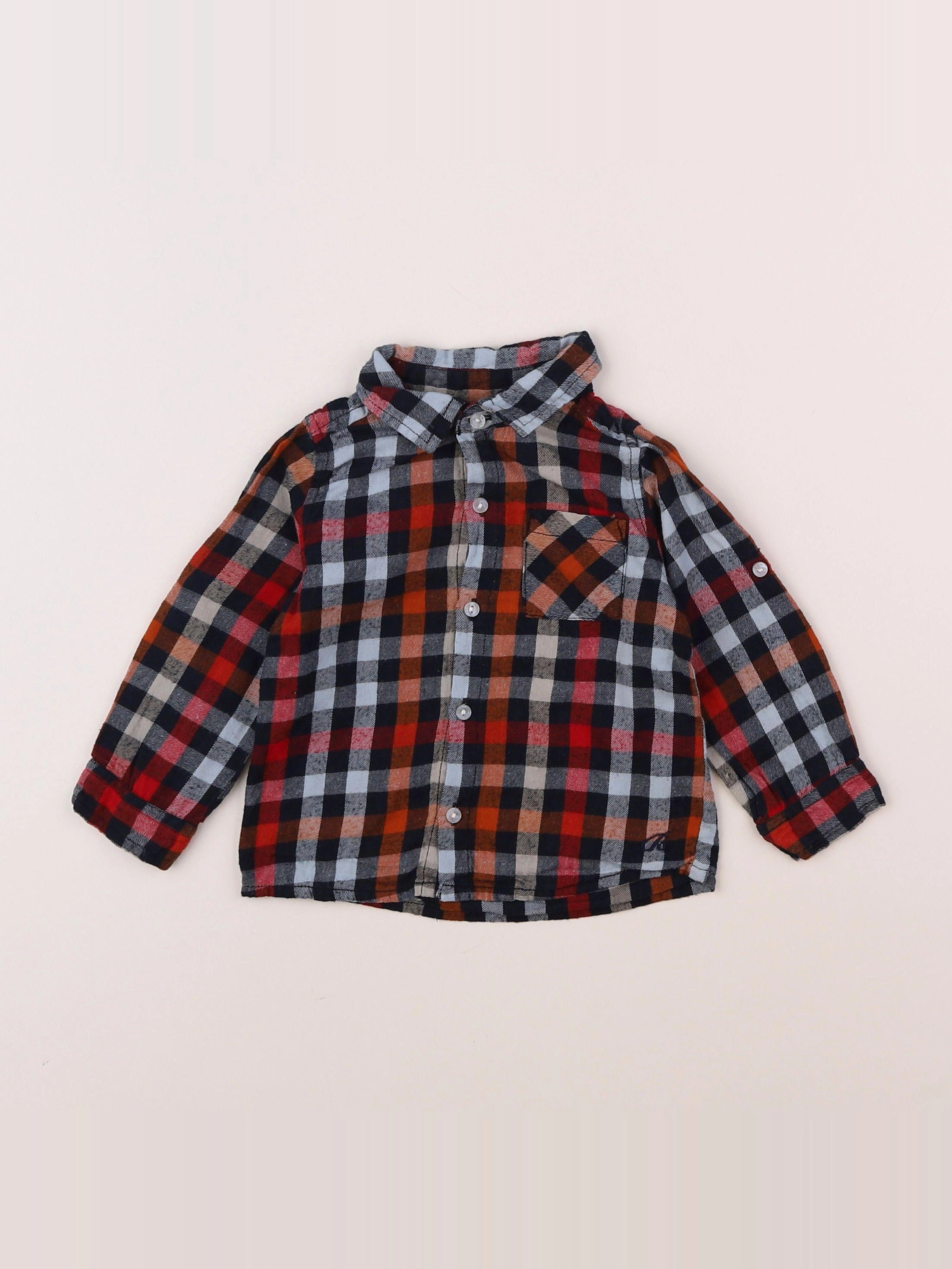 Bouchara - chemise bleu - 12 mois