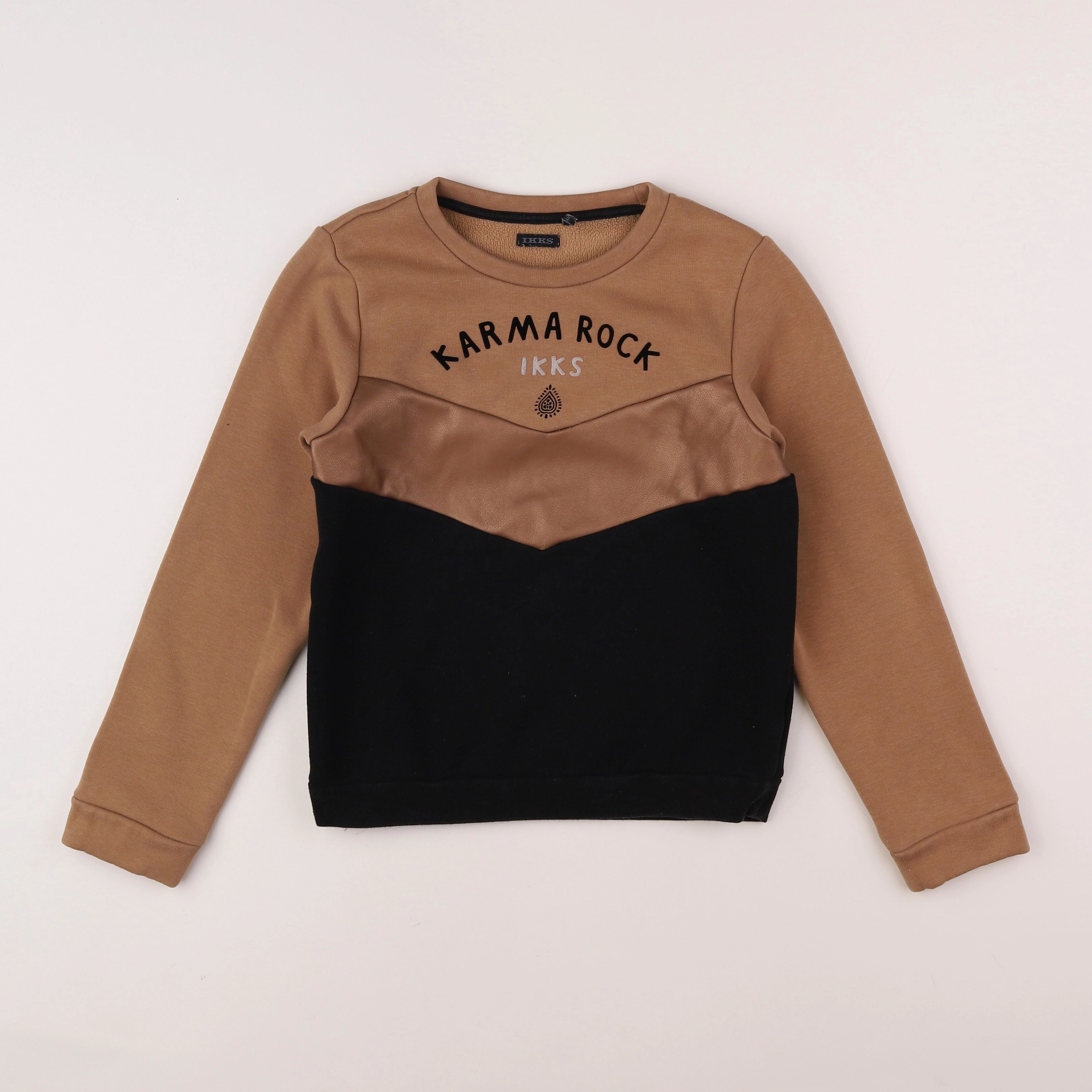 IKKS - sweat marron - 10 ans
