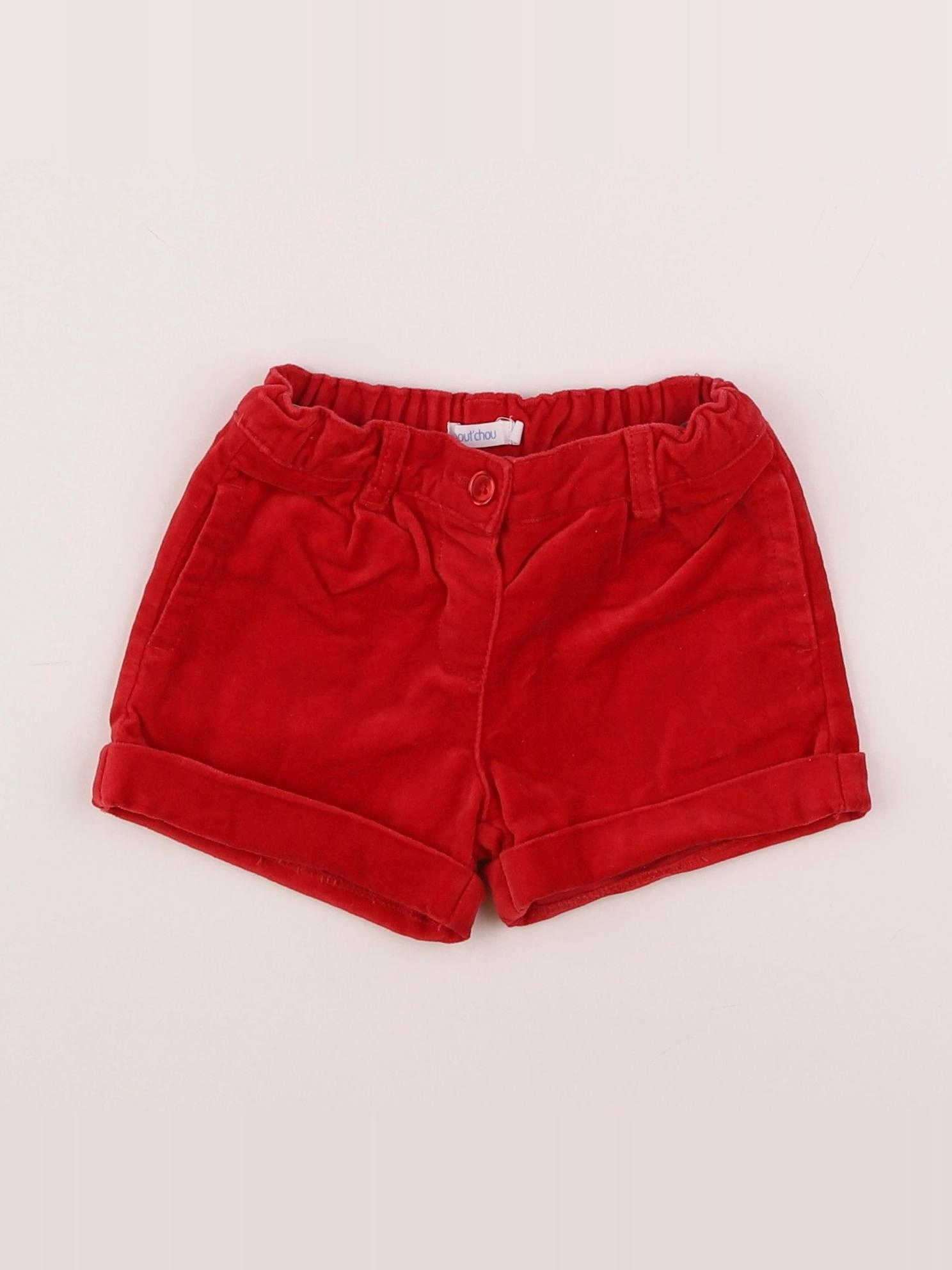 Boutchou - short rouge - 12 mois