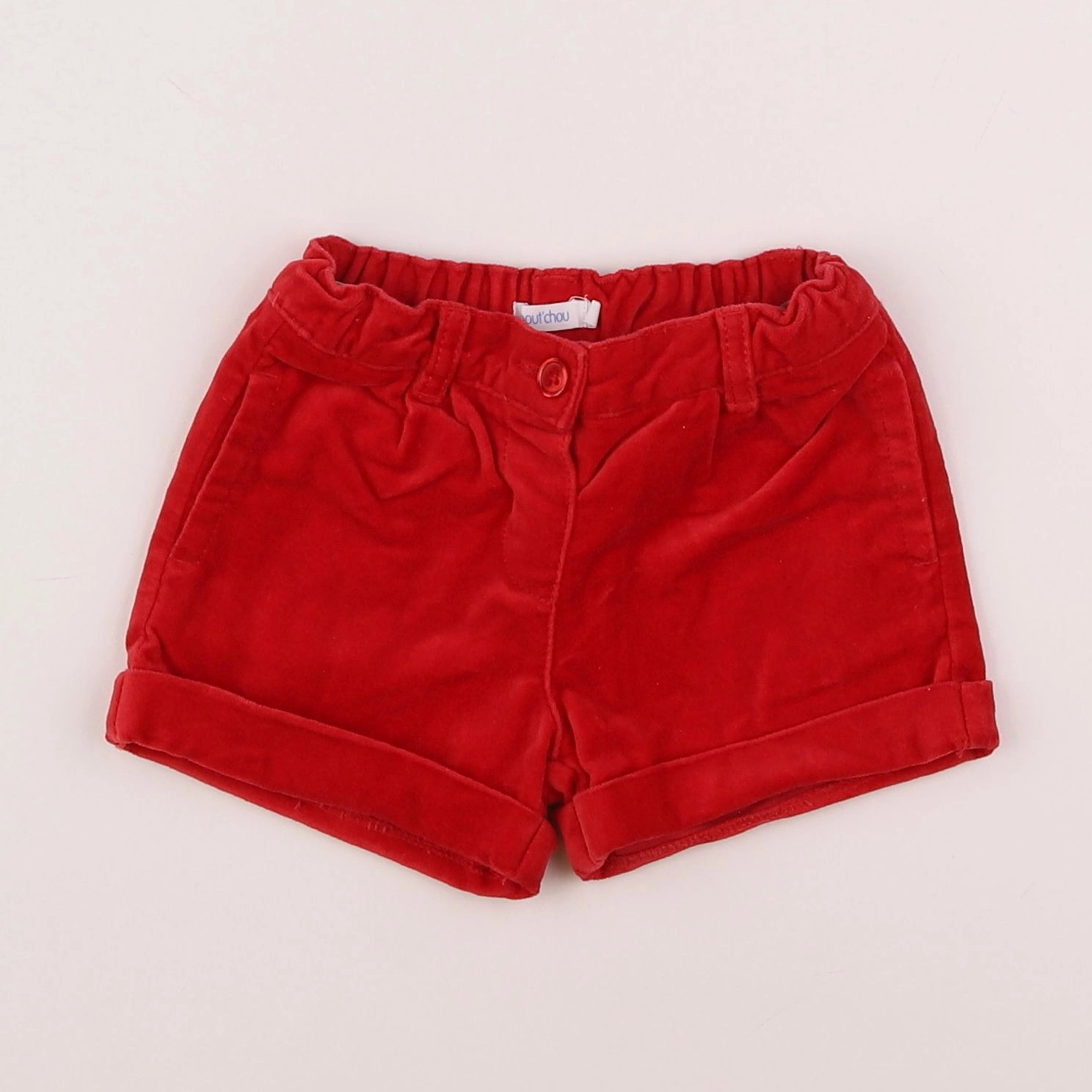 Boutchou - short rouge - 12 mois