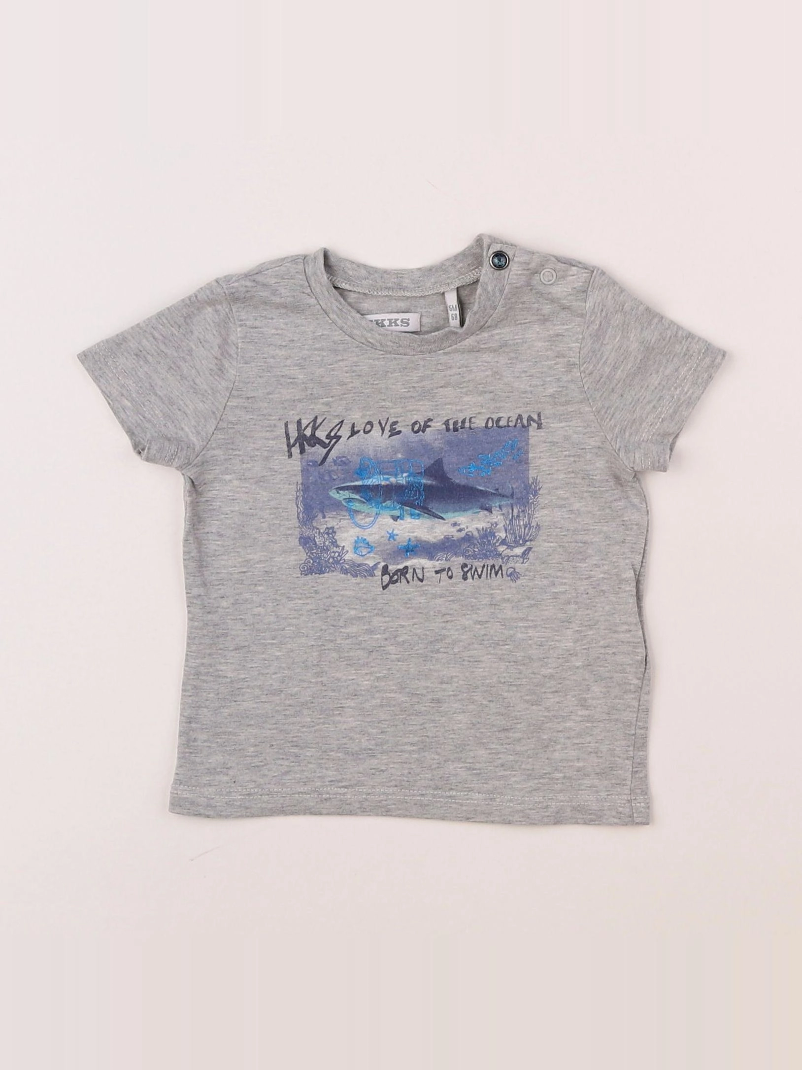 IKKS - tee-shirt gris - 6 mois