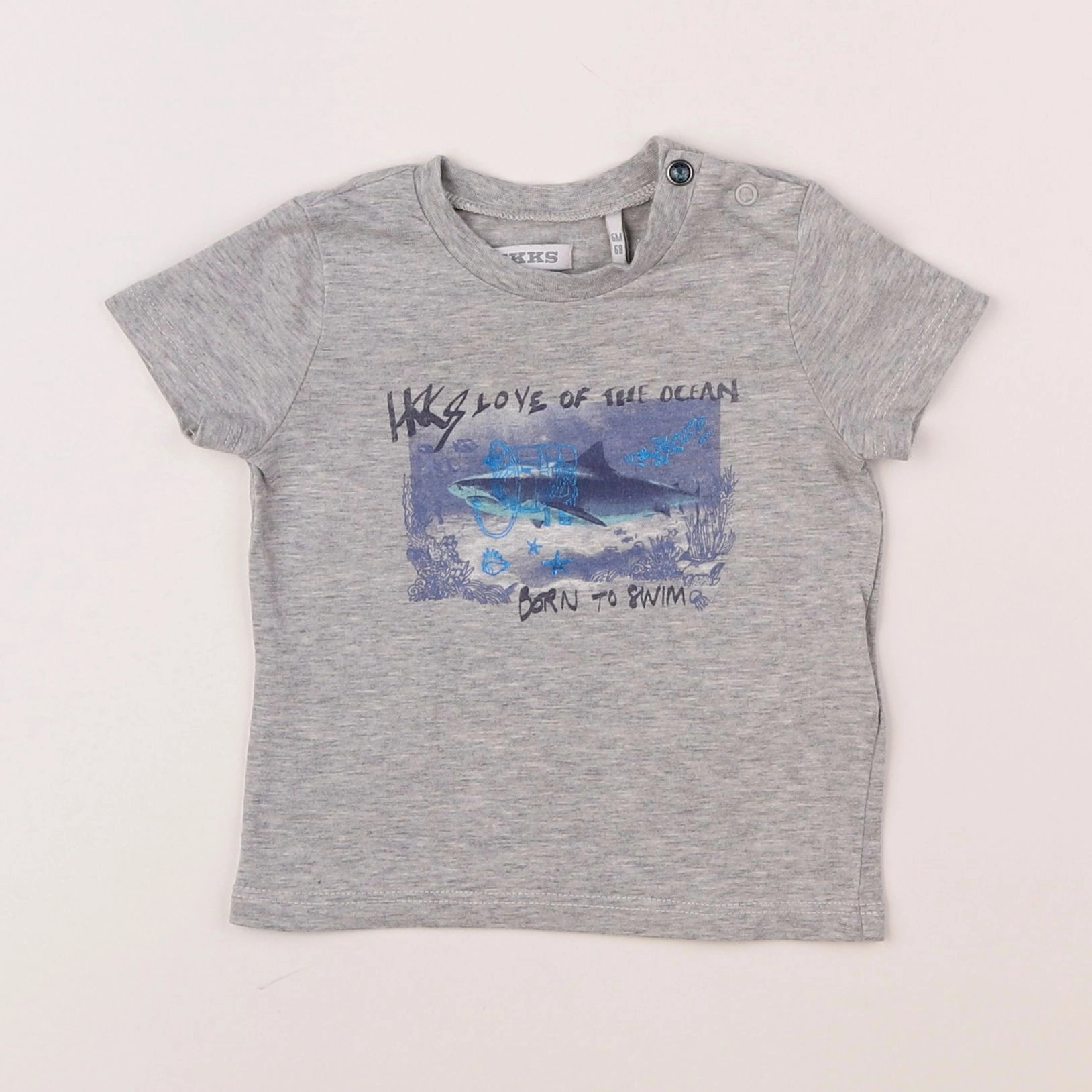 IKKS - tee-shirt gris - 6 mois