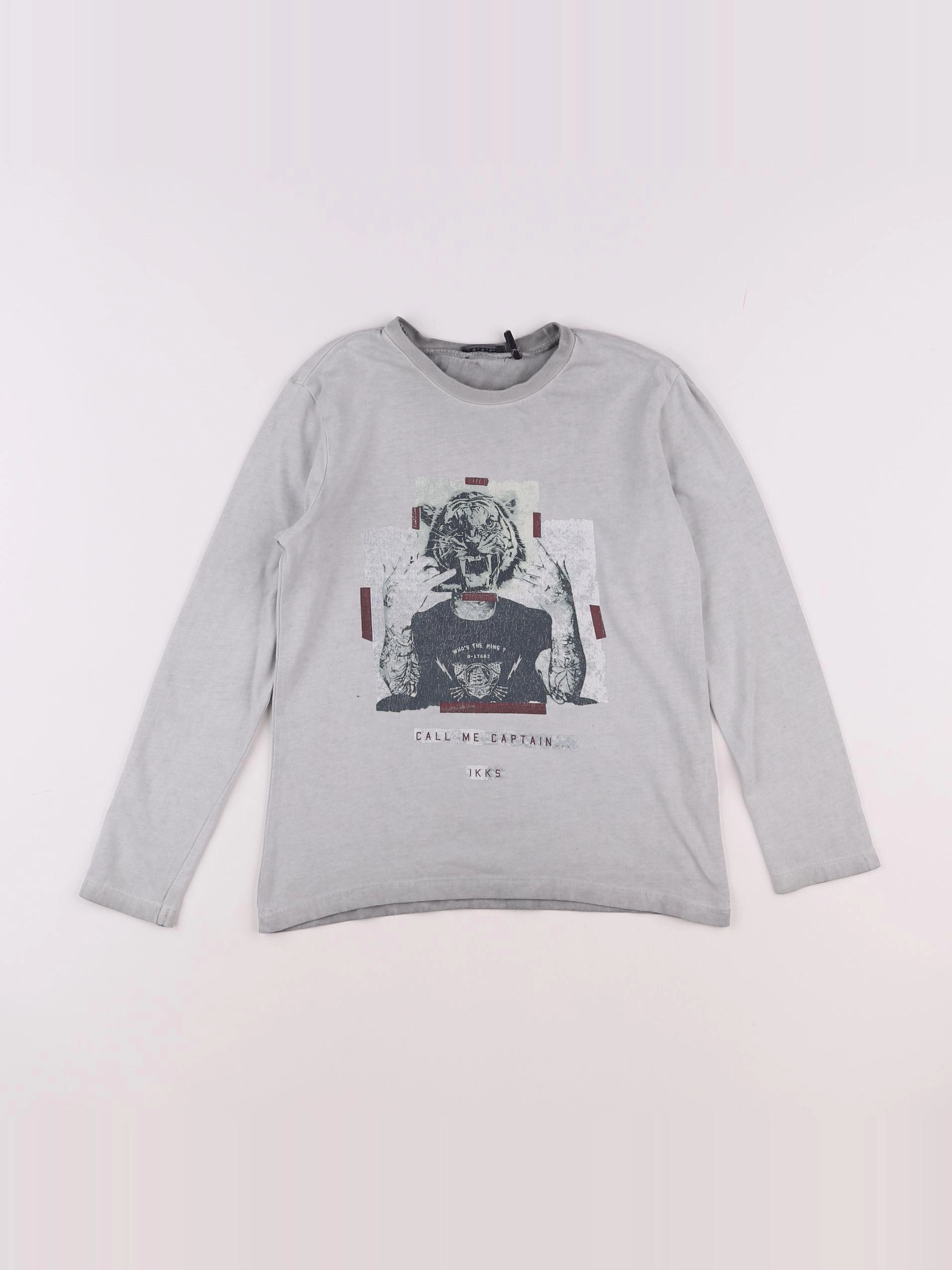 IKKS - tee-shirt gris - 6 ans
