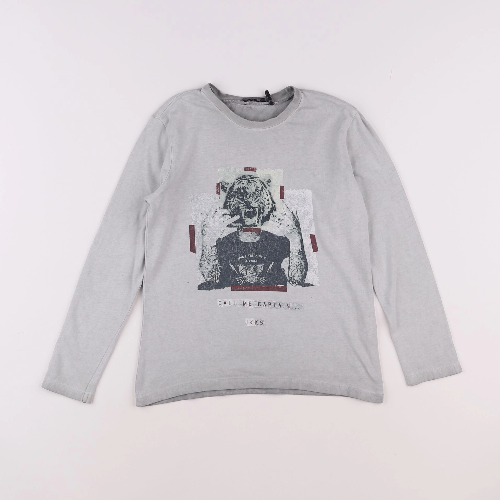 IKKS - tee-shirt gris - 6 ans