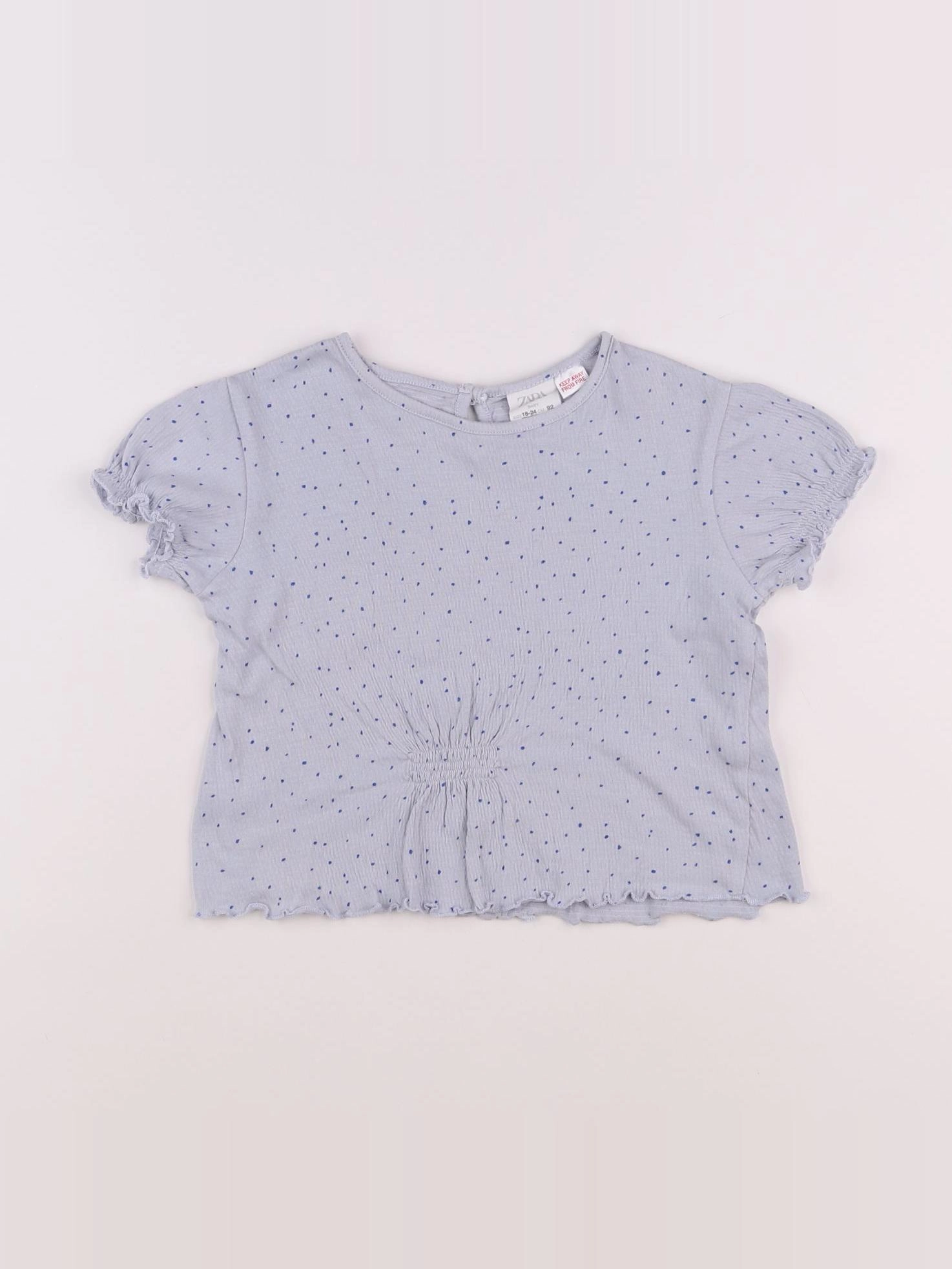 Zara - tee-shirt bleu - 18 mois à 2 ans