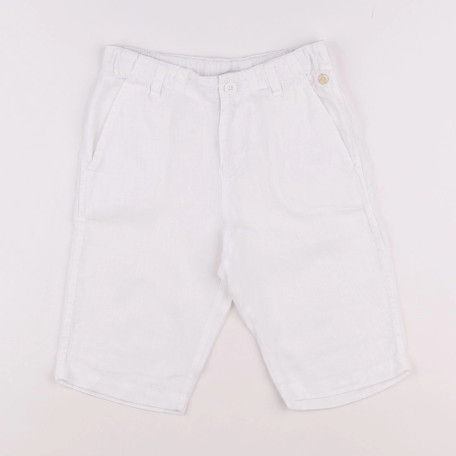 Petit Bateau - short blanc - 8 ans