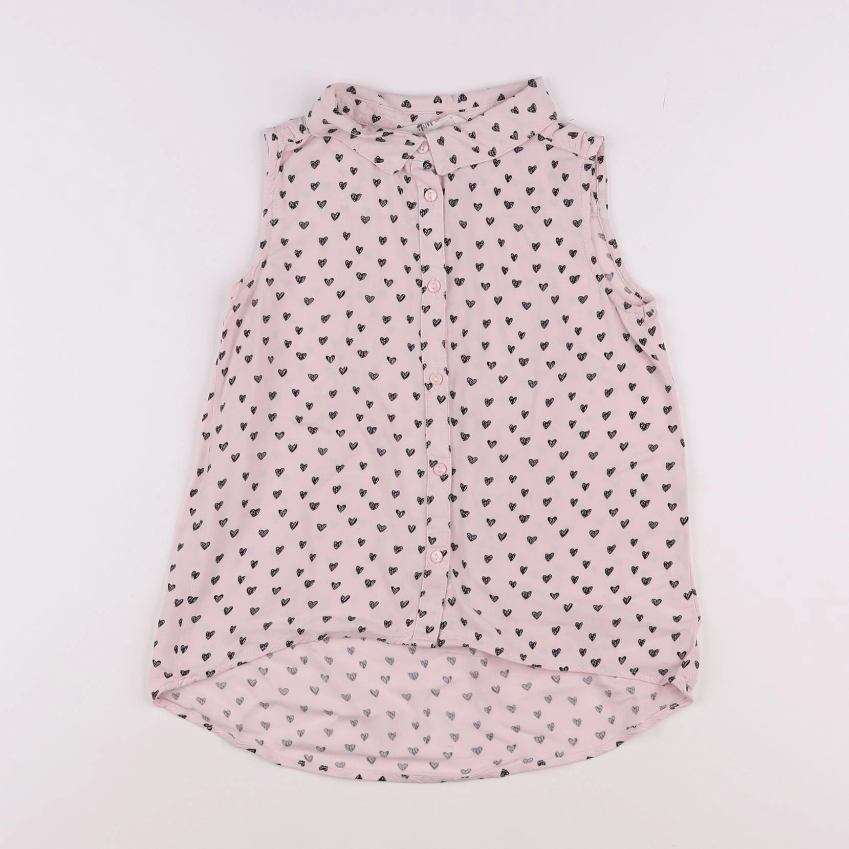 H&M - blouse rose - 7/8 ans