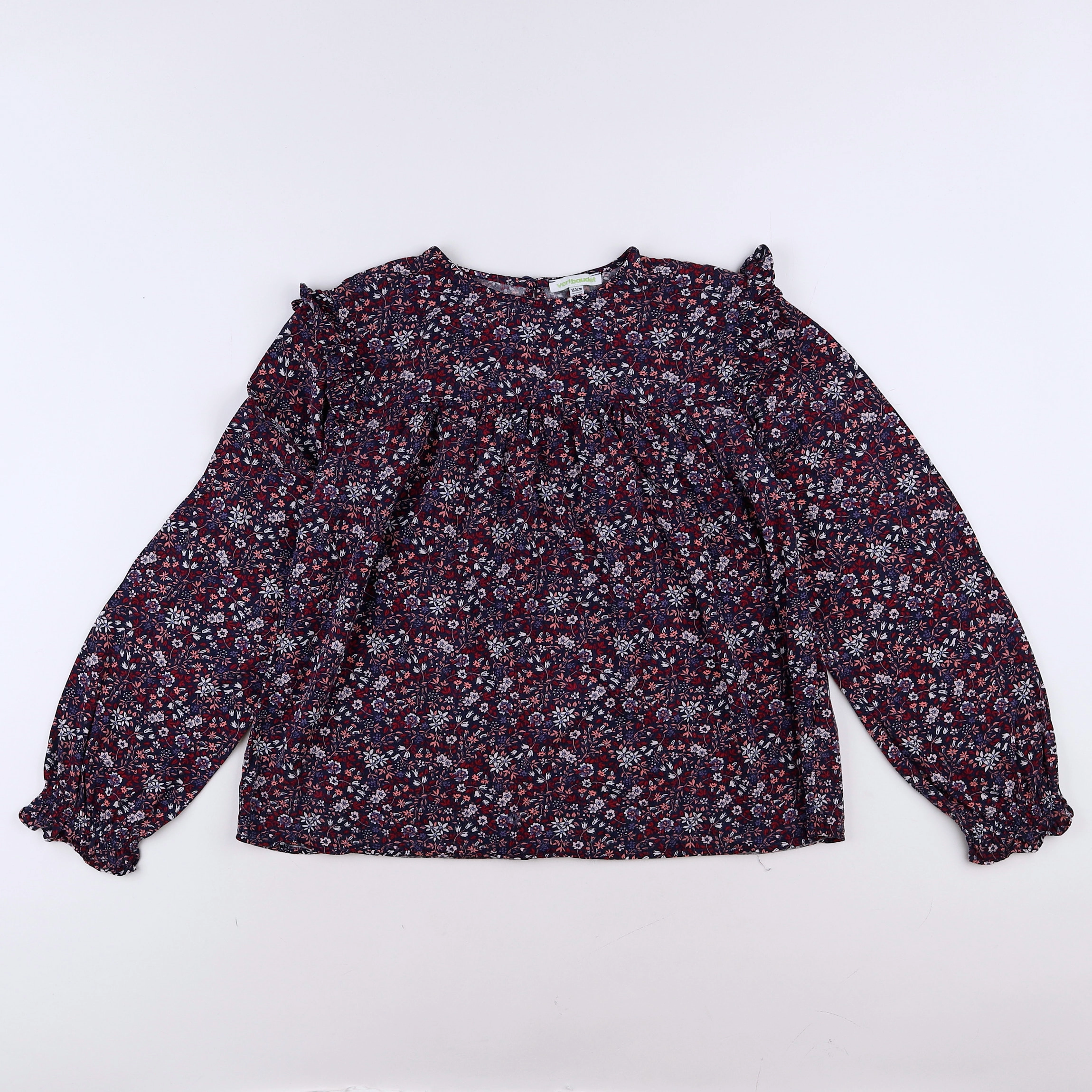 Vertbaudet - blouse rouge, bleu - 12 ans