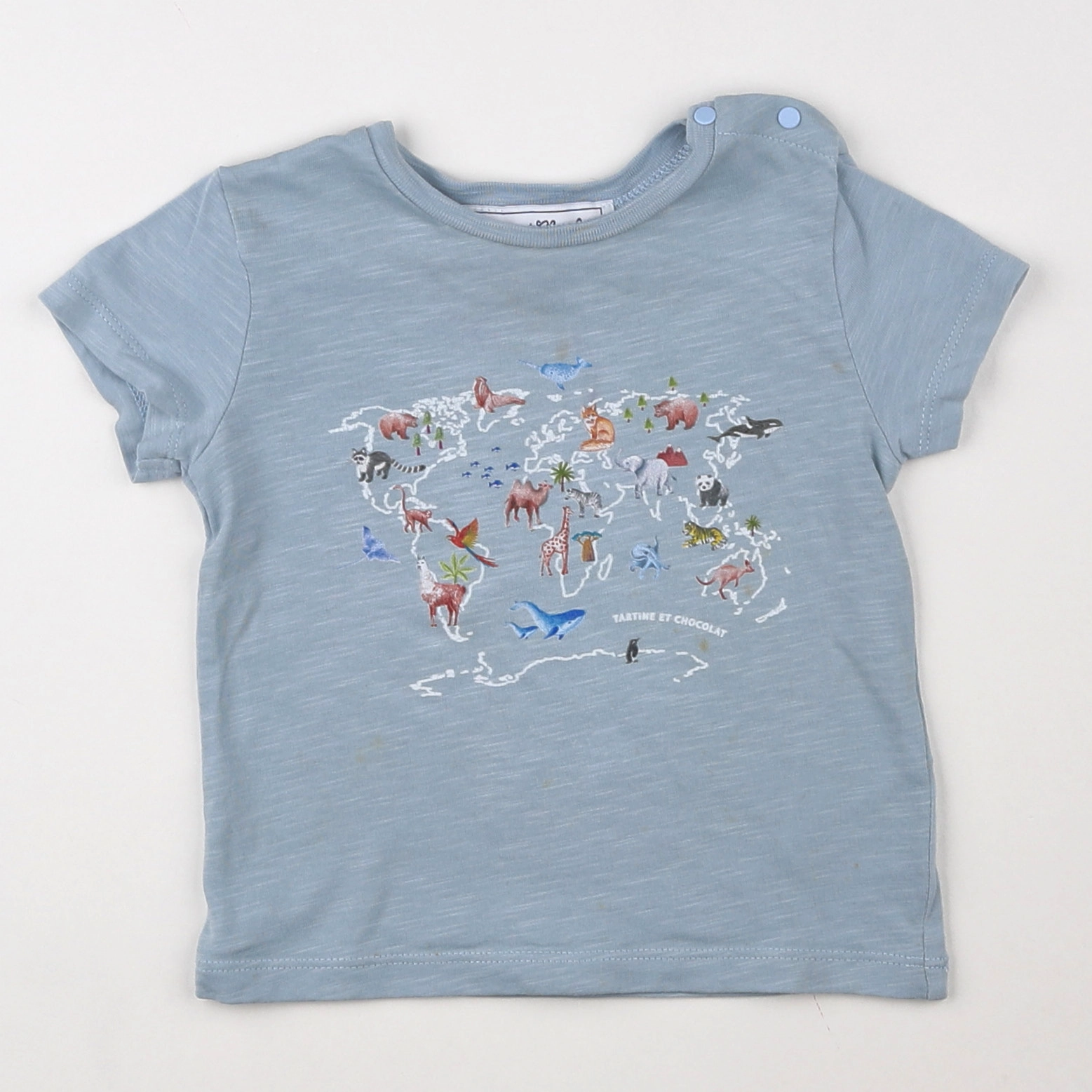 Tartine & Chocolat - tee-shirt bleu - 18 mois