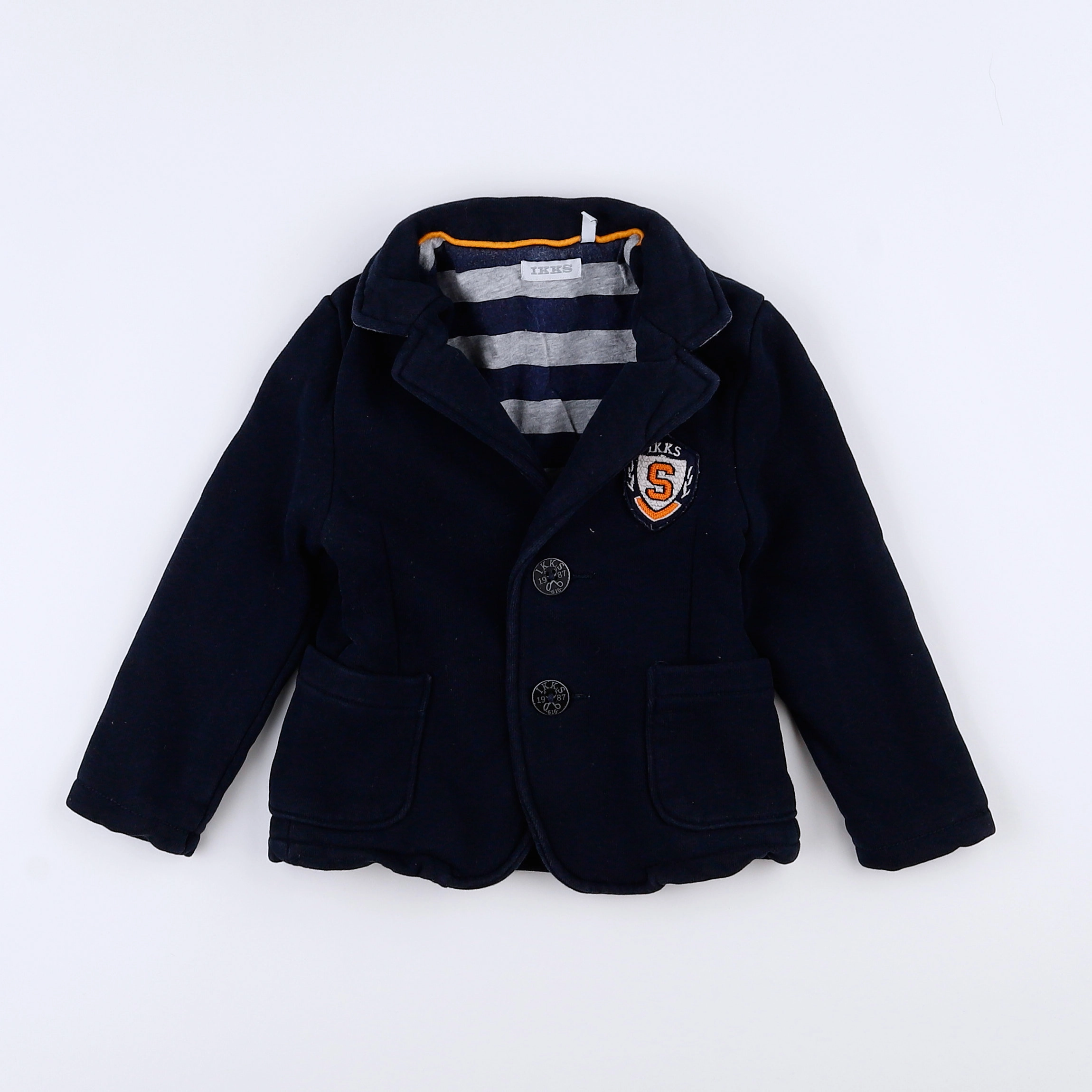 IKKS - veste imprimé au dos bleu - 18 mois