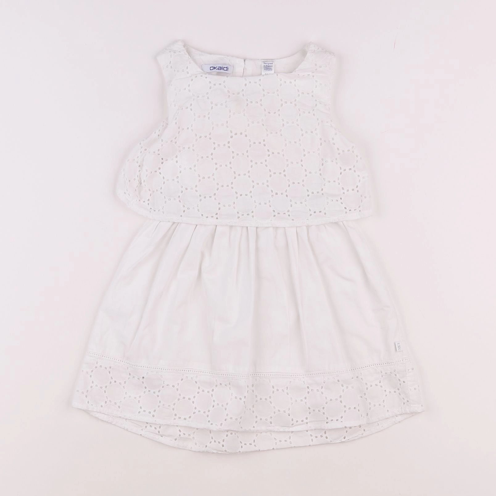 Okaidi - robe blanc - 3 ans