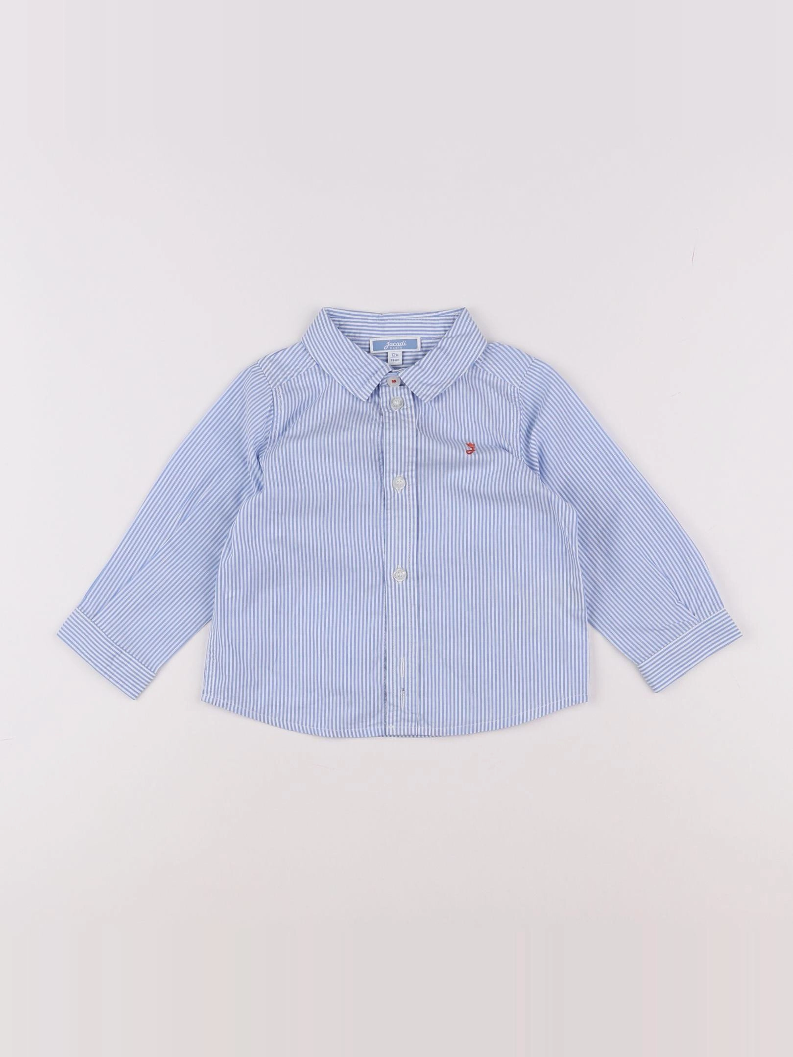 Jacadi - chemise bleu - 12 mois