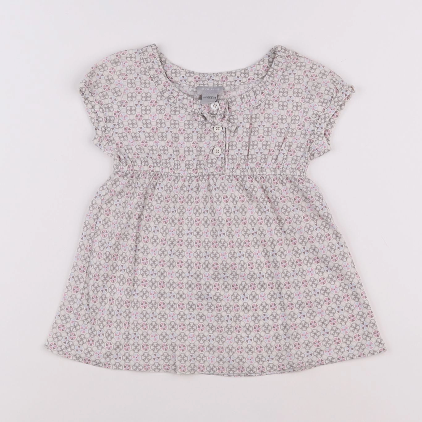 Cyrillus - blouse gris - 4 ans