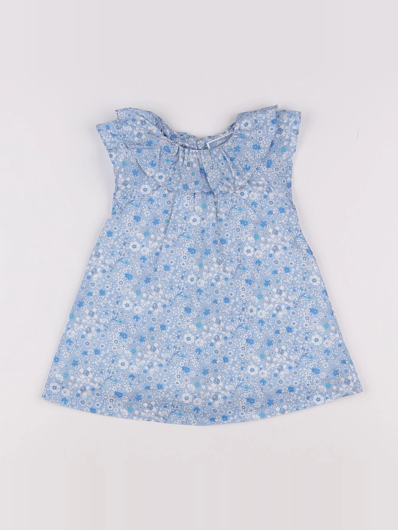 Jacadi - robe liberty bleu - 12 mois