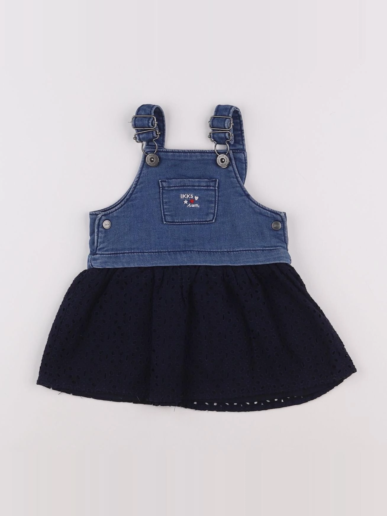 IKKS - robe bleu - 6 mois