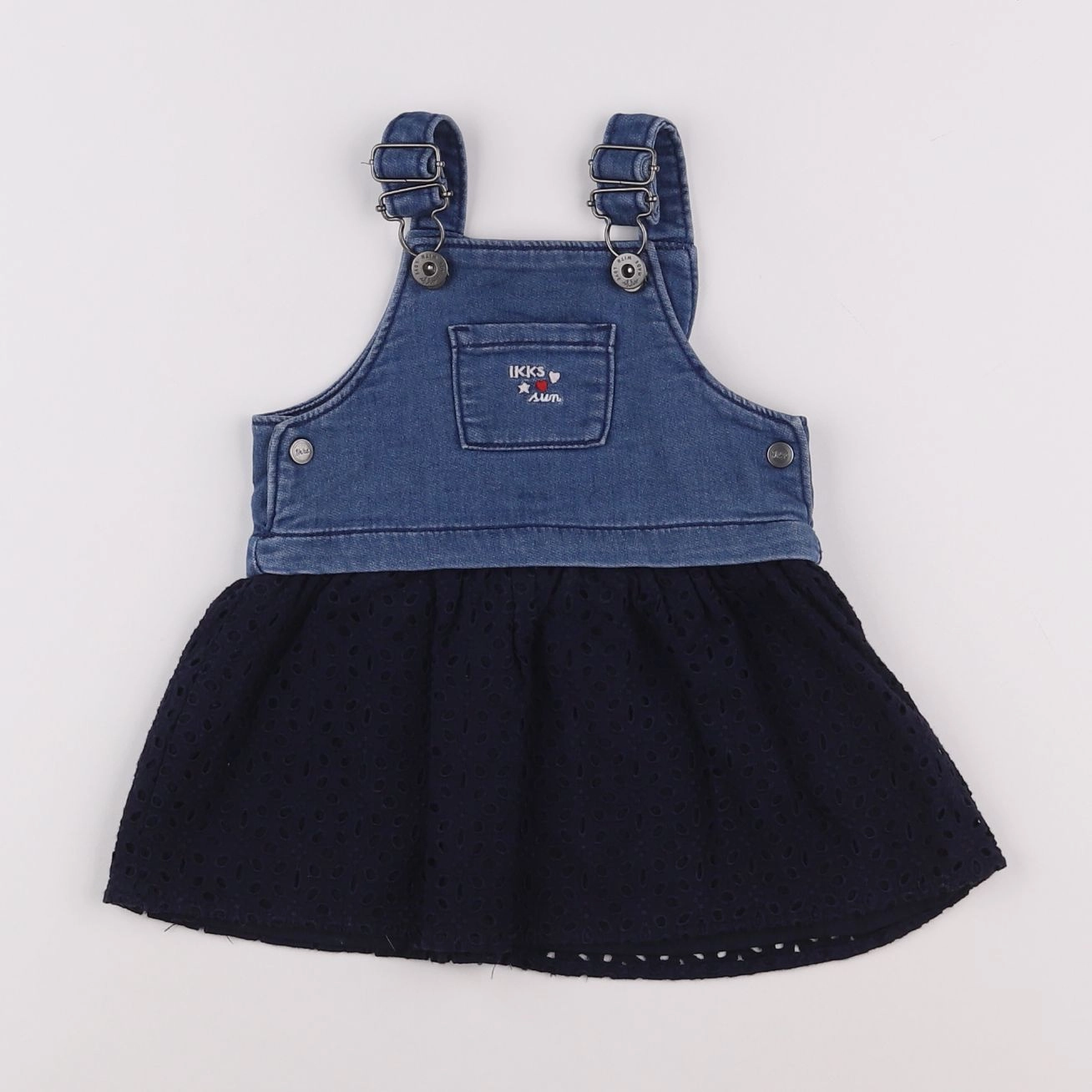 IKKS - robe bleu - 6 mois