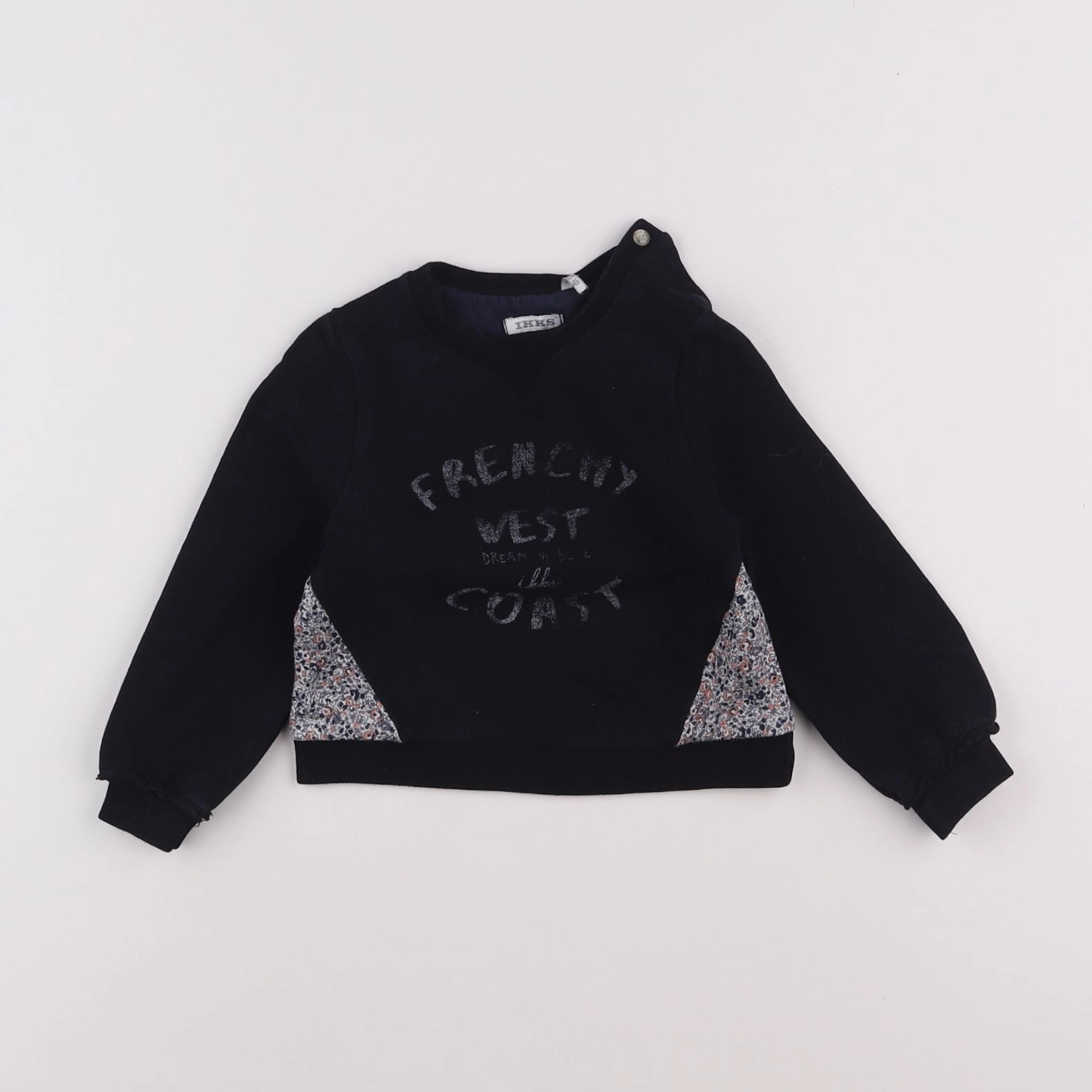 IKKS - sweat bleu - 2 ans