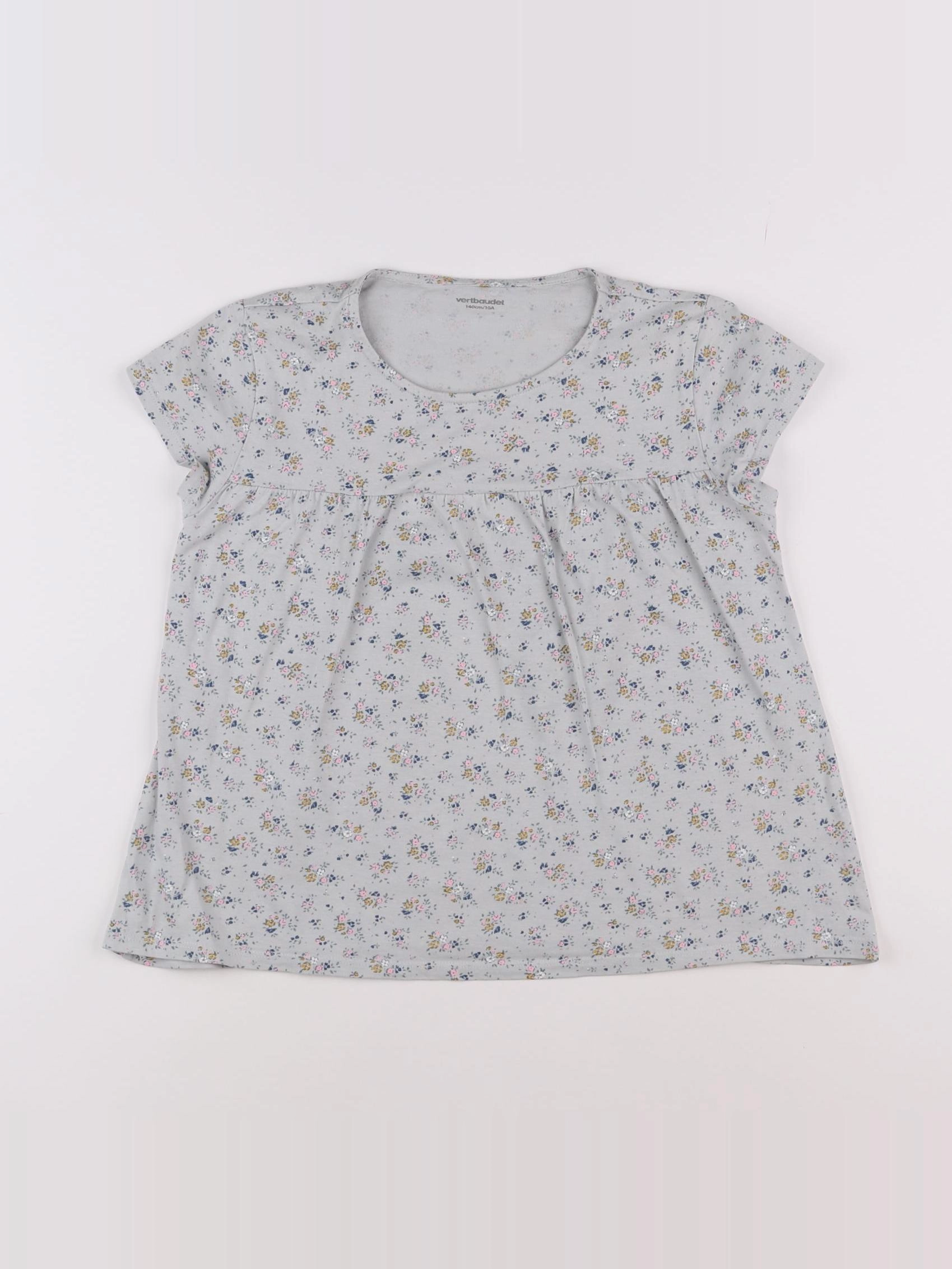 Vertbaudet - tee-shirt bleu - 10 ans