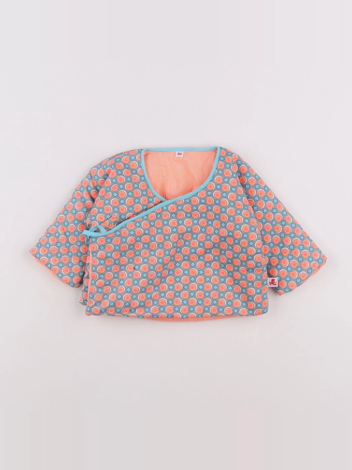 Petit Pan - veste orange - 3 mois
