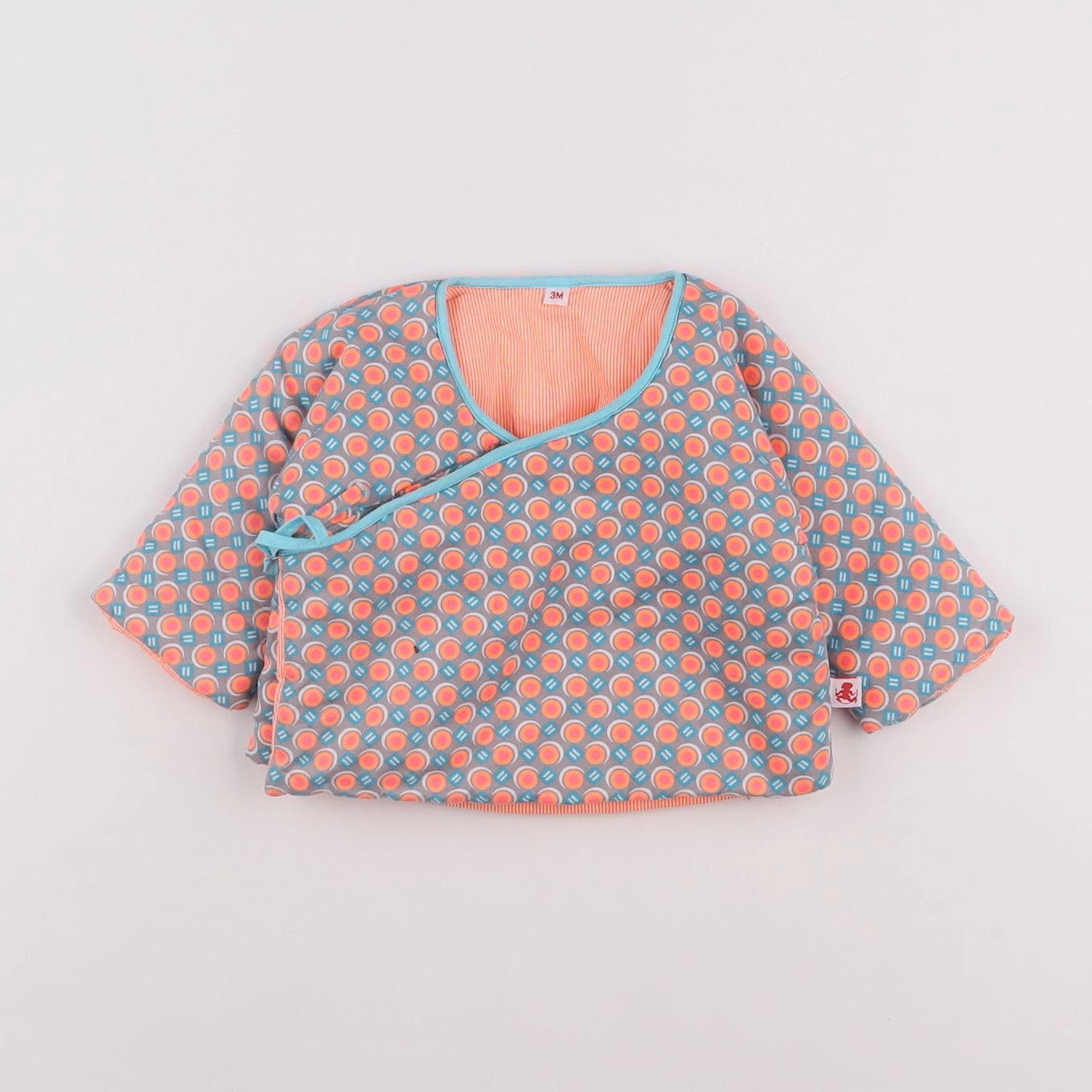 Petit Pan - veste orange - 3 mois