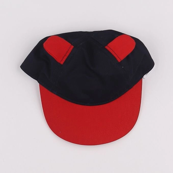 Petit Bateau - casquette bleu, rouge - 12/18 mois