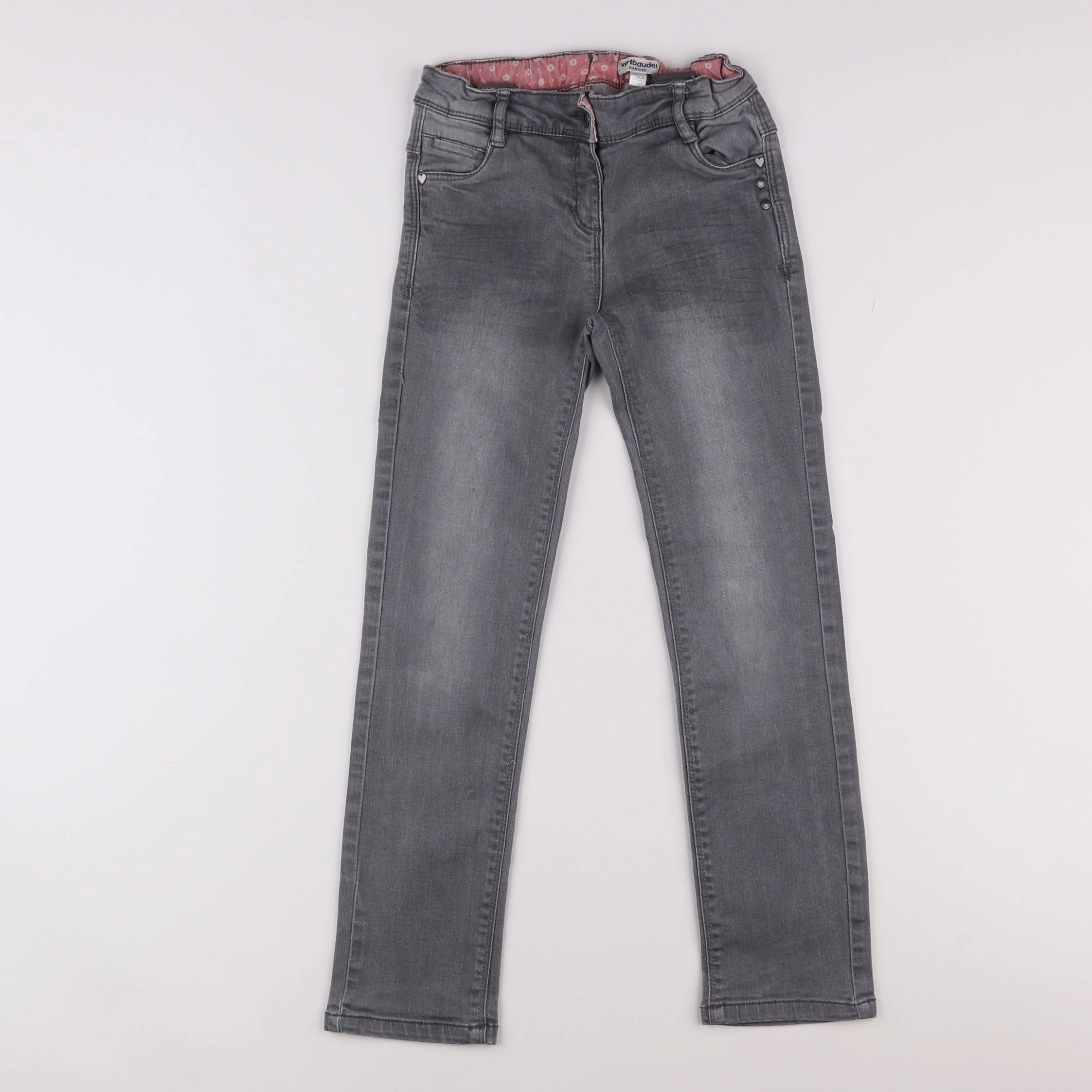 Vertbaudet - jean gris - 8 ans