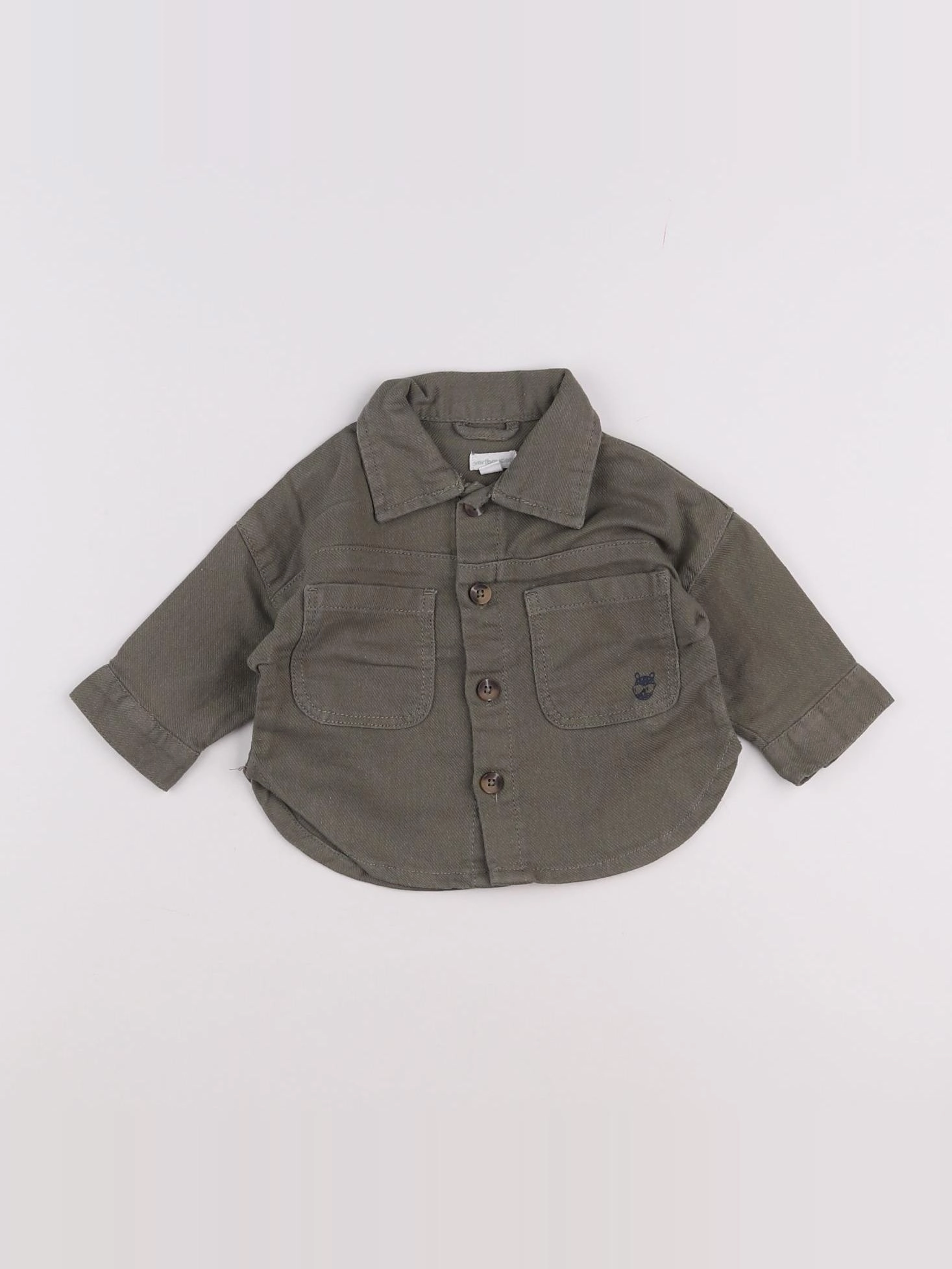 Vertbaudet - veste vert - 3 mois