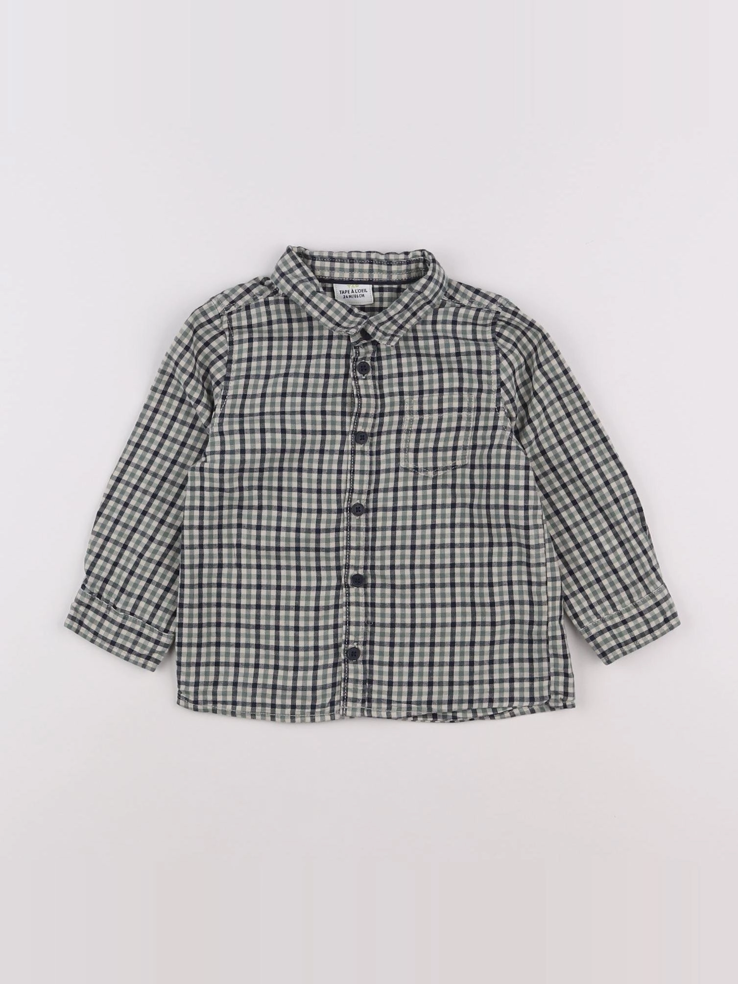 Tape à l'oeil - chemise vert - 2 ans