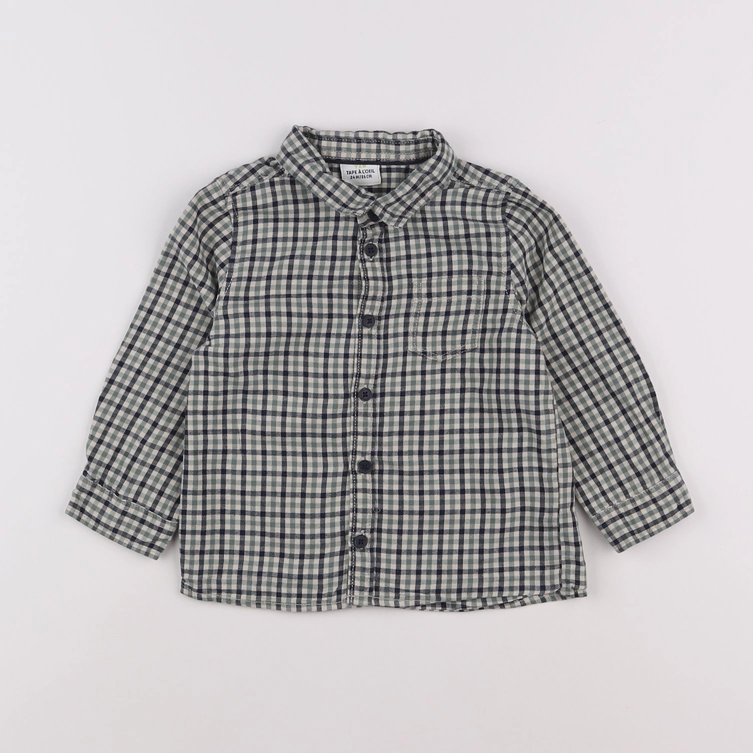 Tape à l'oeil - chemise vert - 2 ans