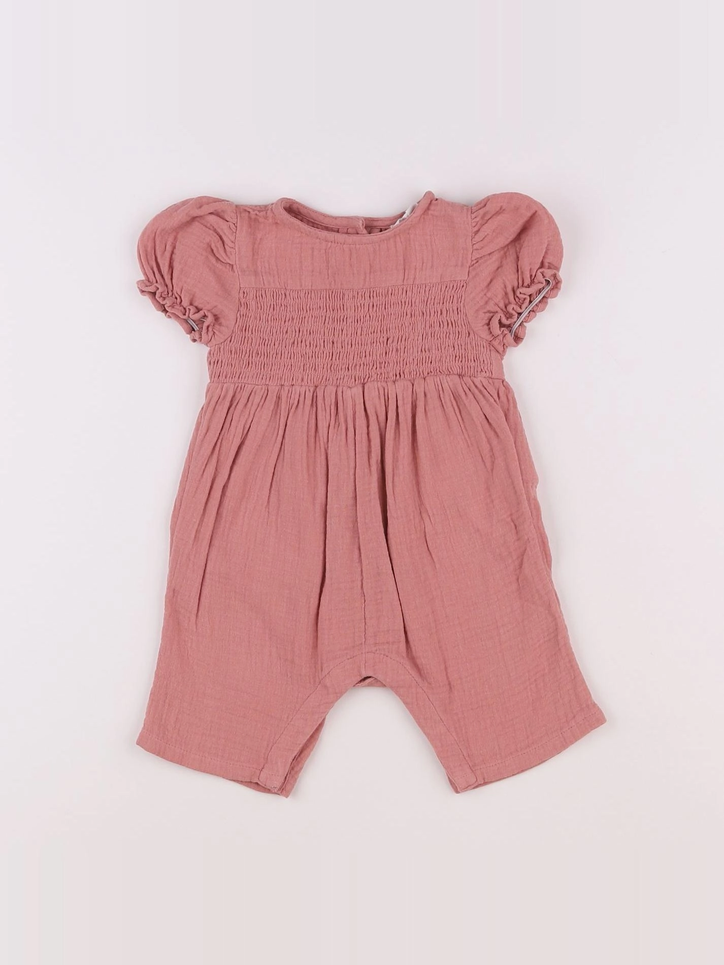 Vertbaudet - combinaison rose - 3 mois