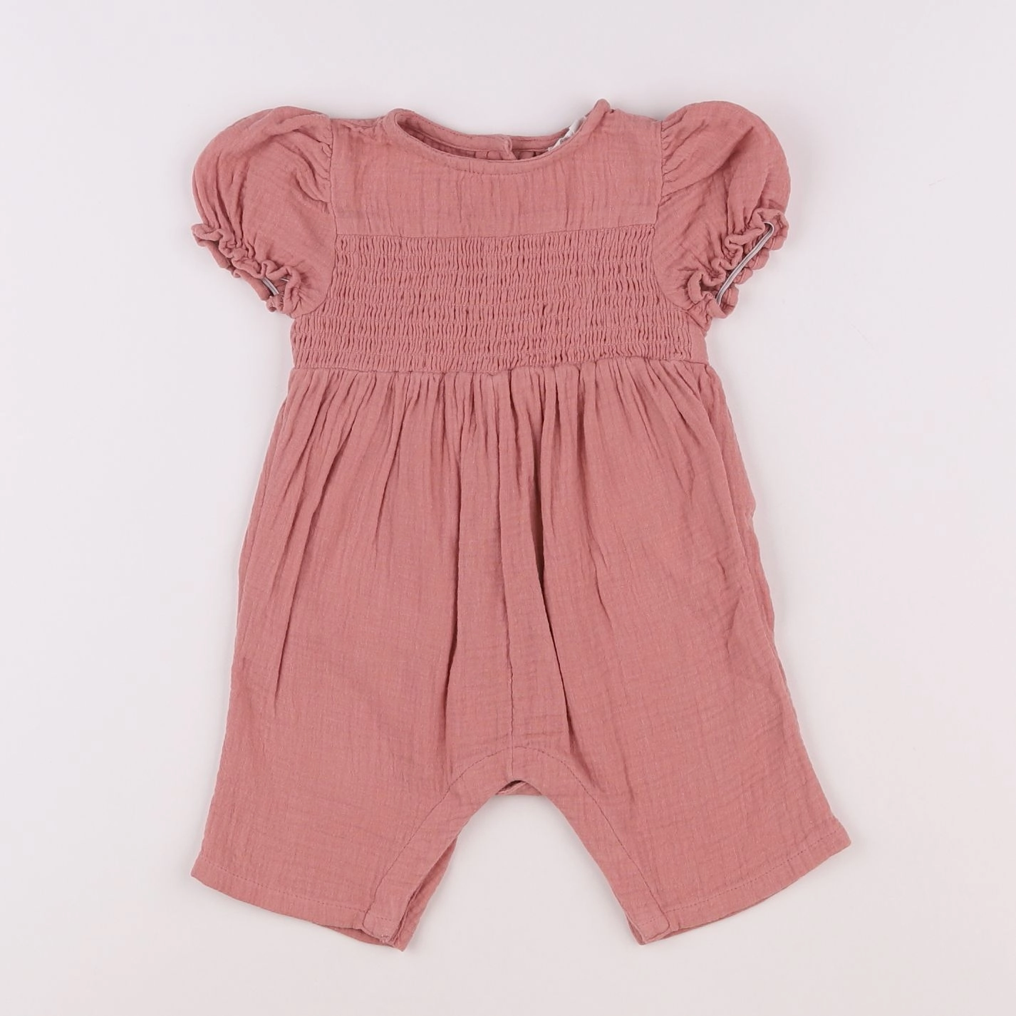 Vertbaudet - combinaison rose - 3 mois