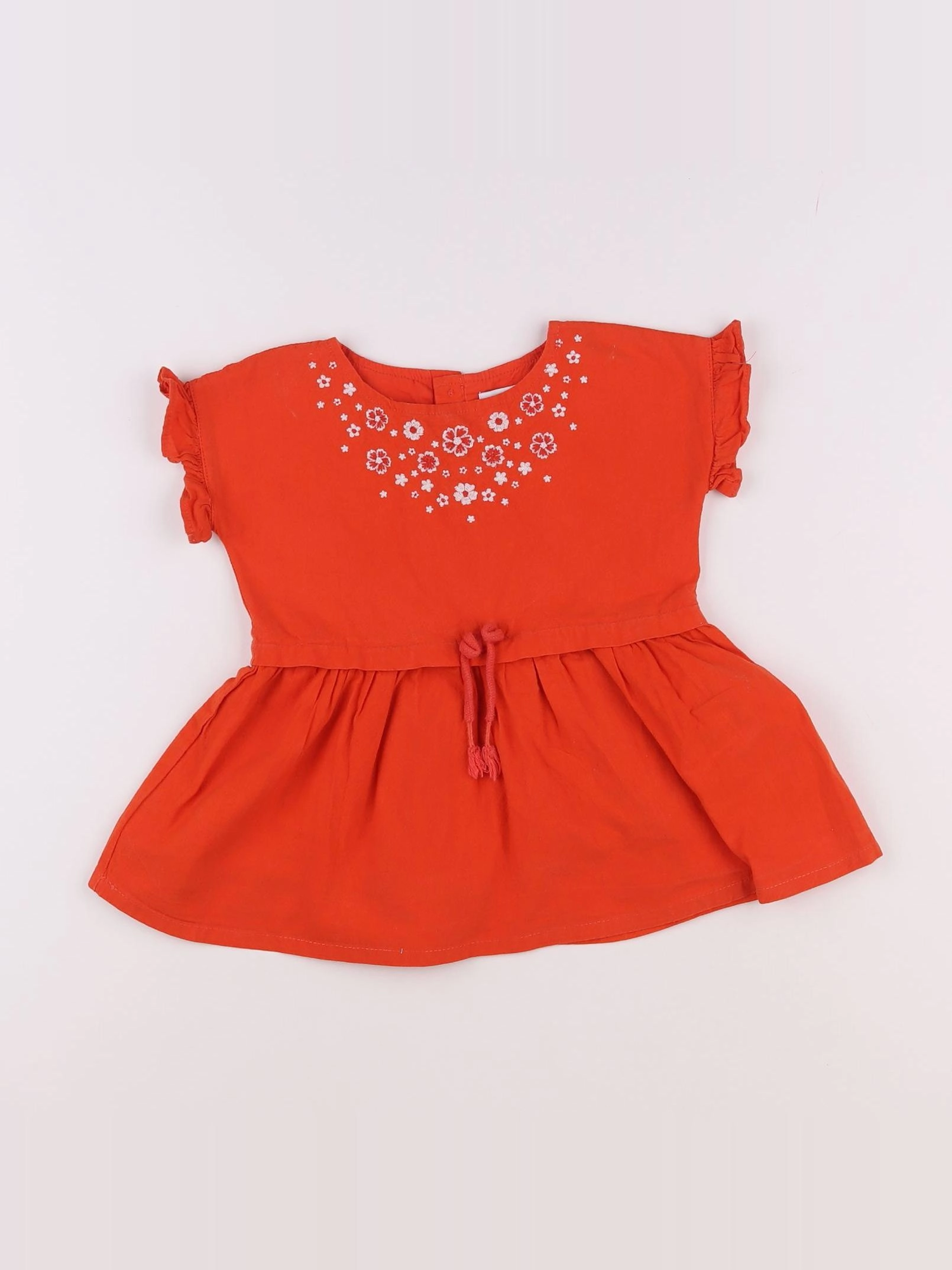 Vertbaudet - robe orange - 2 ans