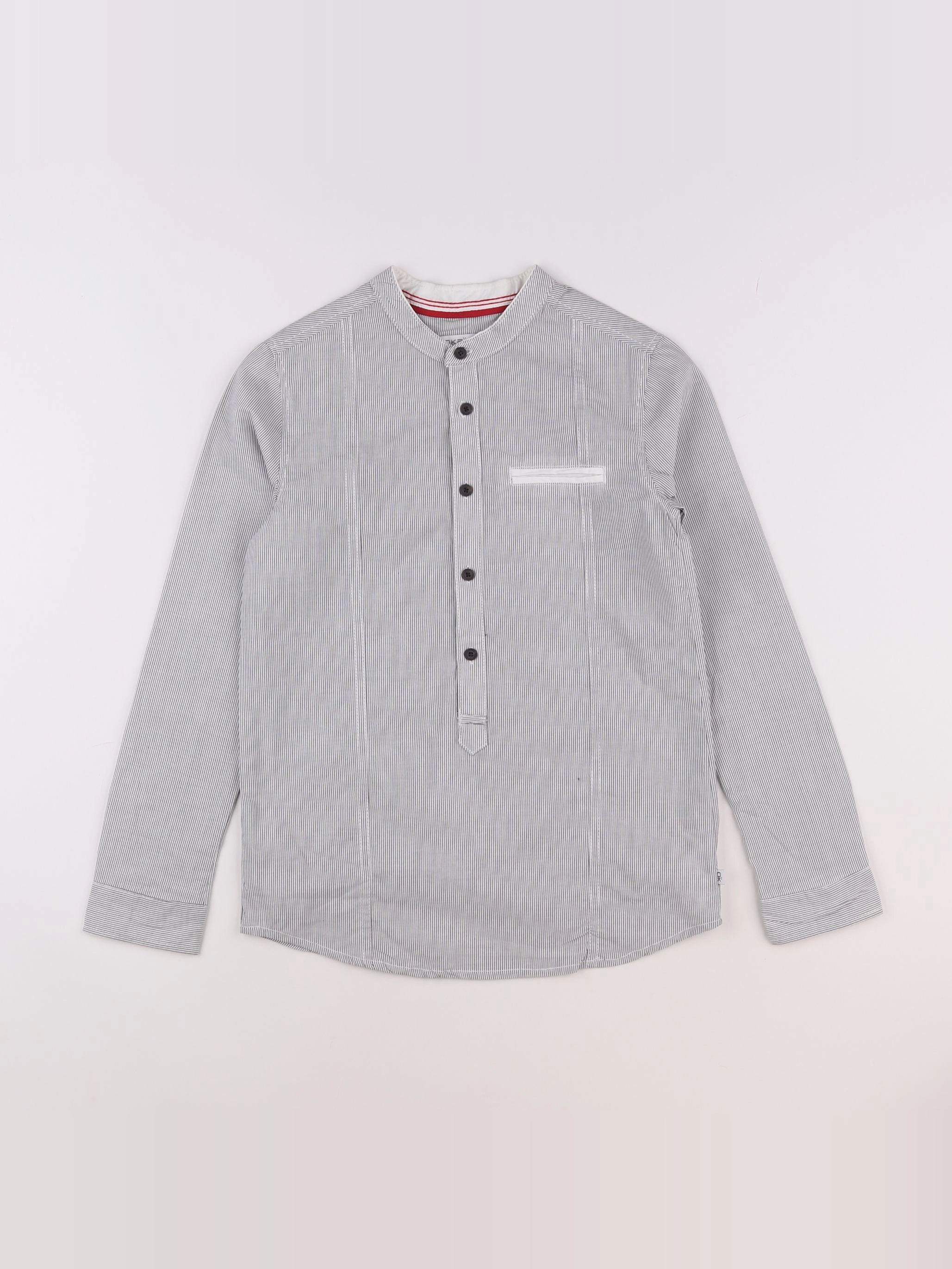 Okaidi - chemise gris - 10 ans