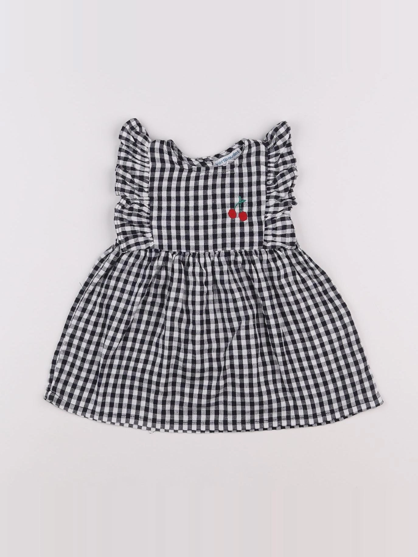 Vertbaudet - robe noir - 6 mois