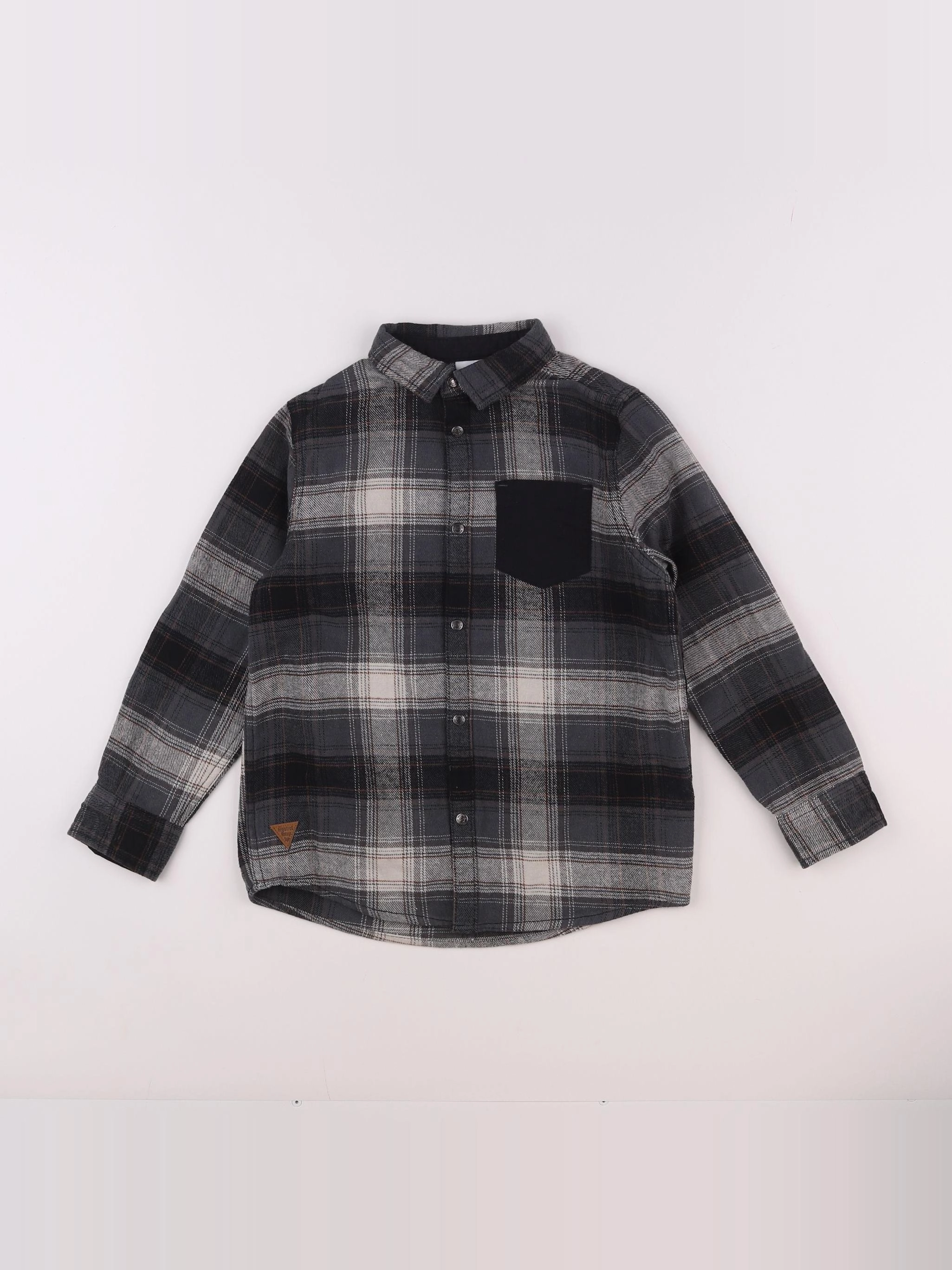 Vertbaudet - chemise gris - 8 ans