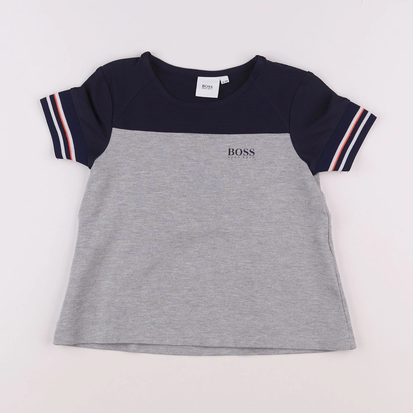 Hugo Boss - tee-shirt gris - 6 ans