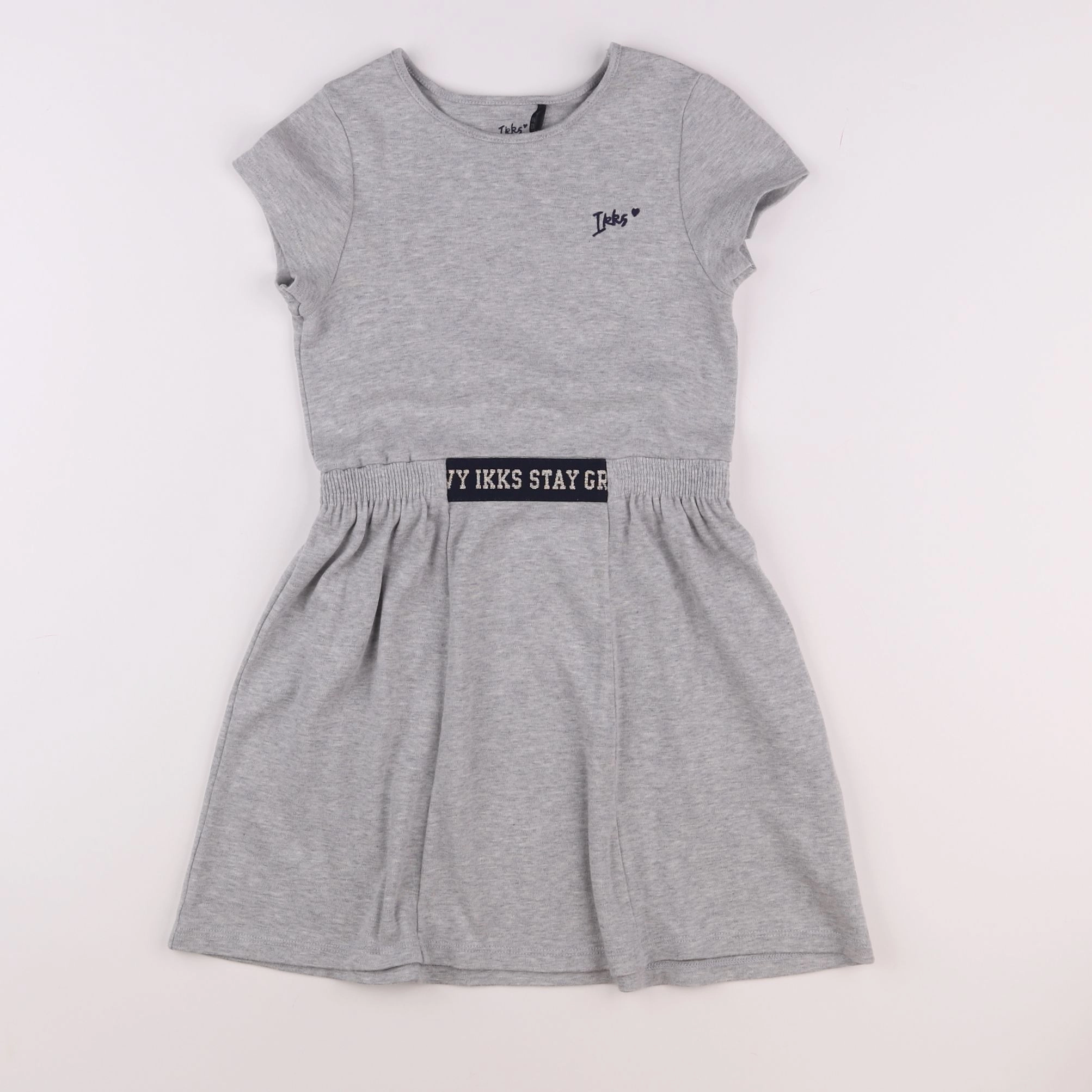IKKS - robe gris - 8 ans