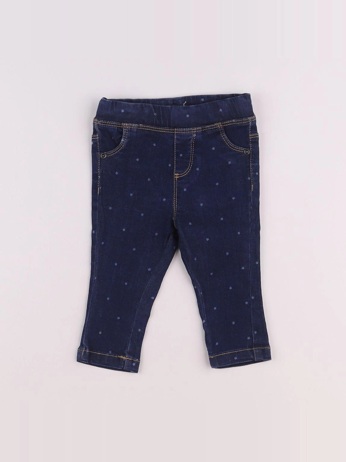 Vertbaudet - jegging bleu - 6 mois