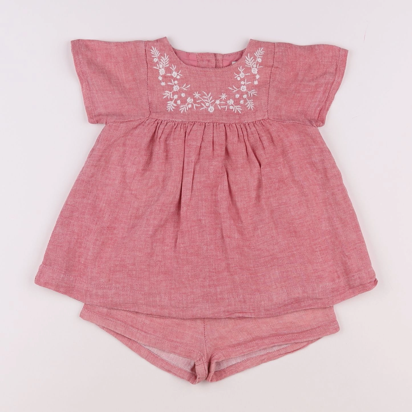 Vertbaudet - robe rose - 9 mois