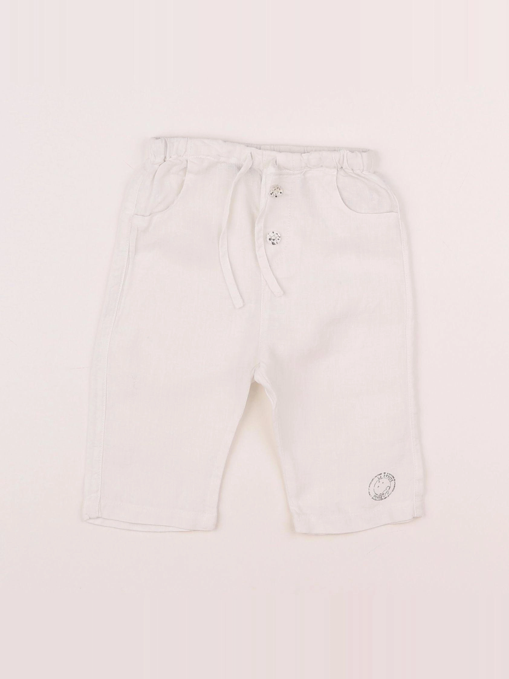 La petite Ourse - pantalon blanc - 6 mois