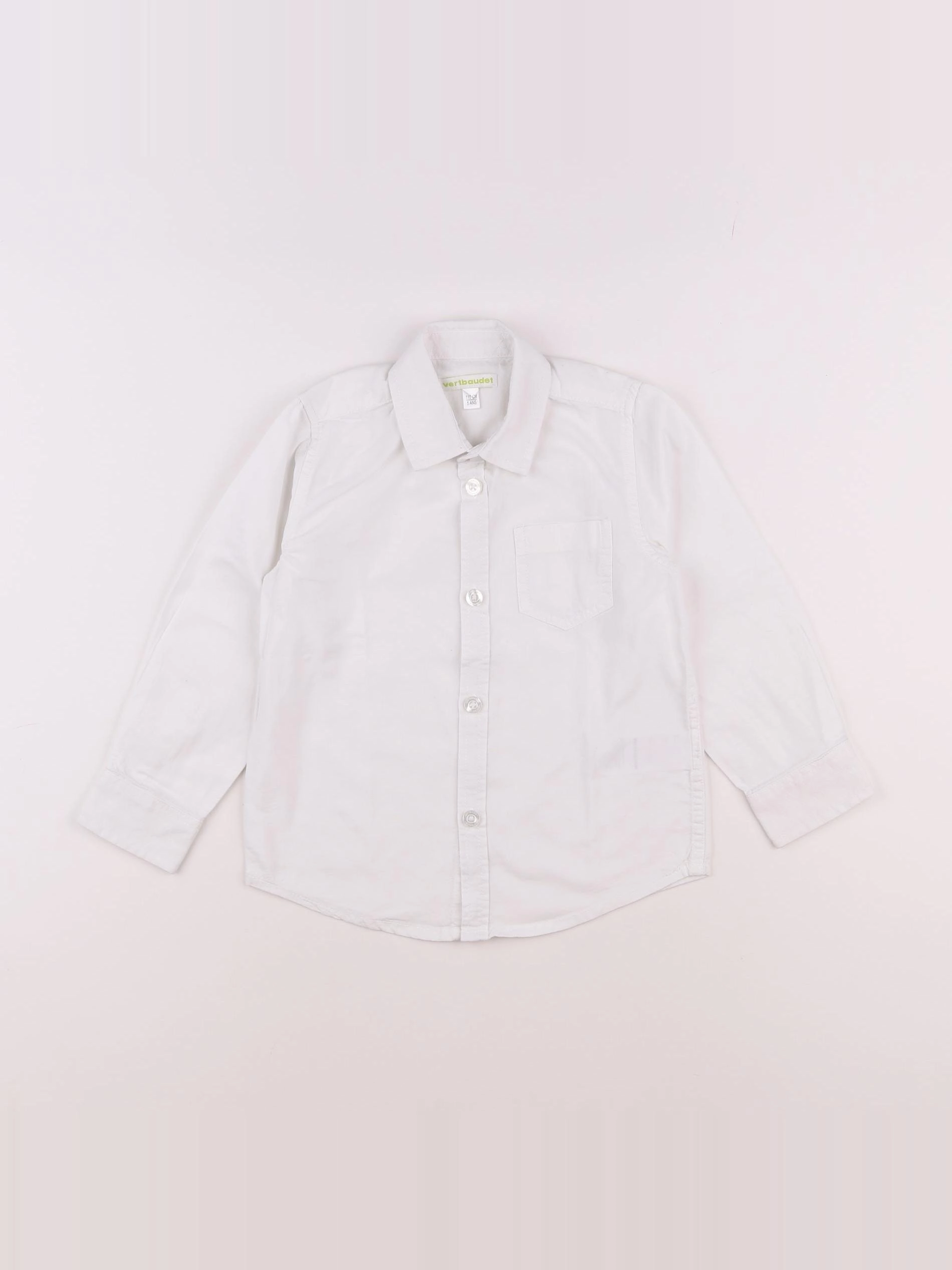 Vertbaudet - chemise blanc - 5 ans